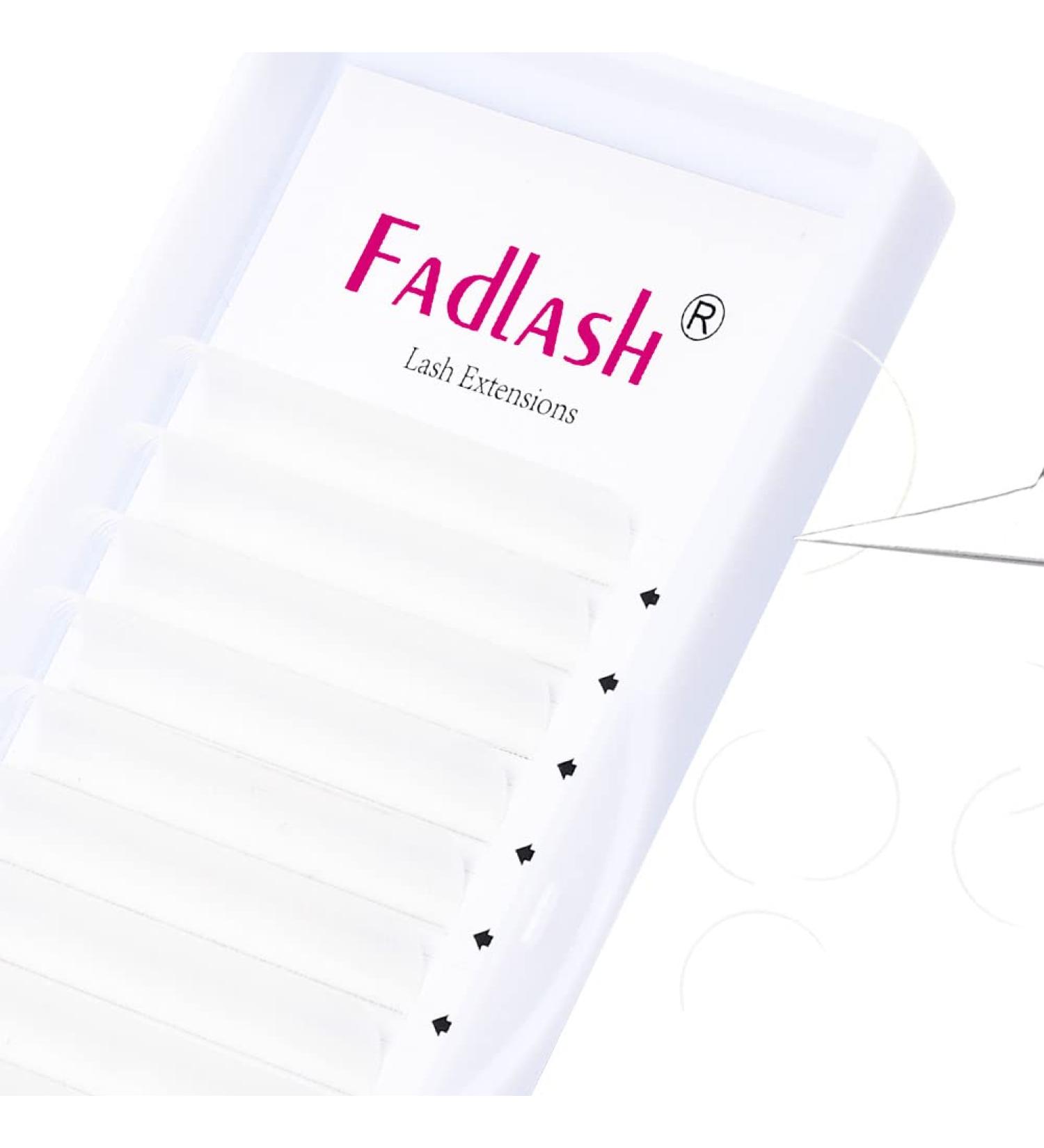 White 0.15-D Curl Individual Eyelash Extensions 13mm - Semi Permanent Colored Professional Lash Extensions - Buy Online on GoSupps.com