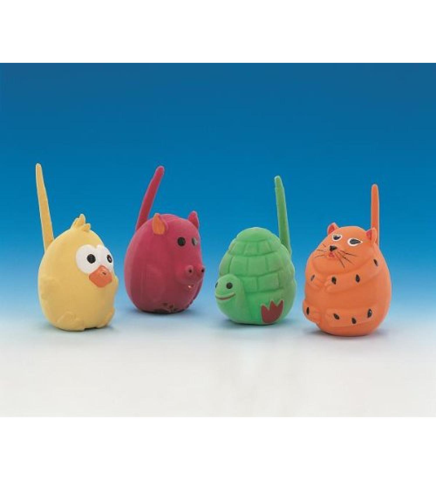 Nobby toy turtle cow cat bird tail latex 6 cm