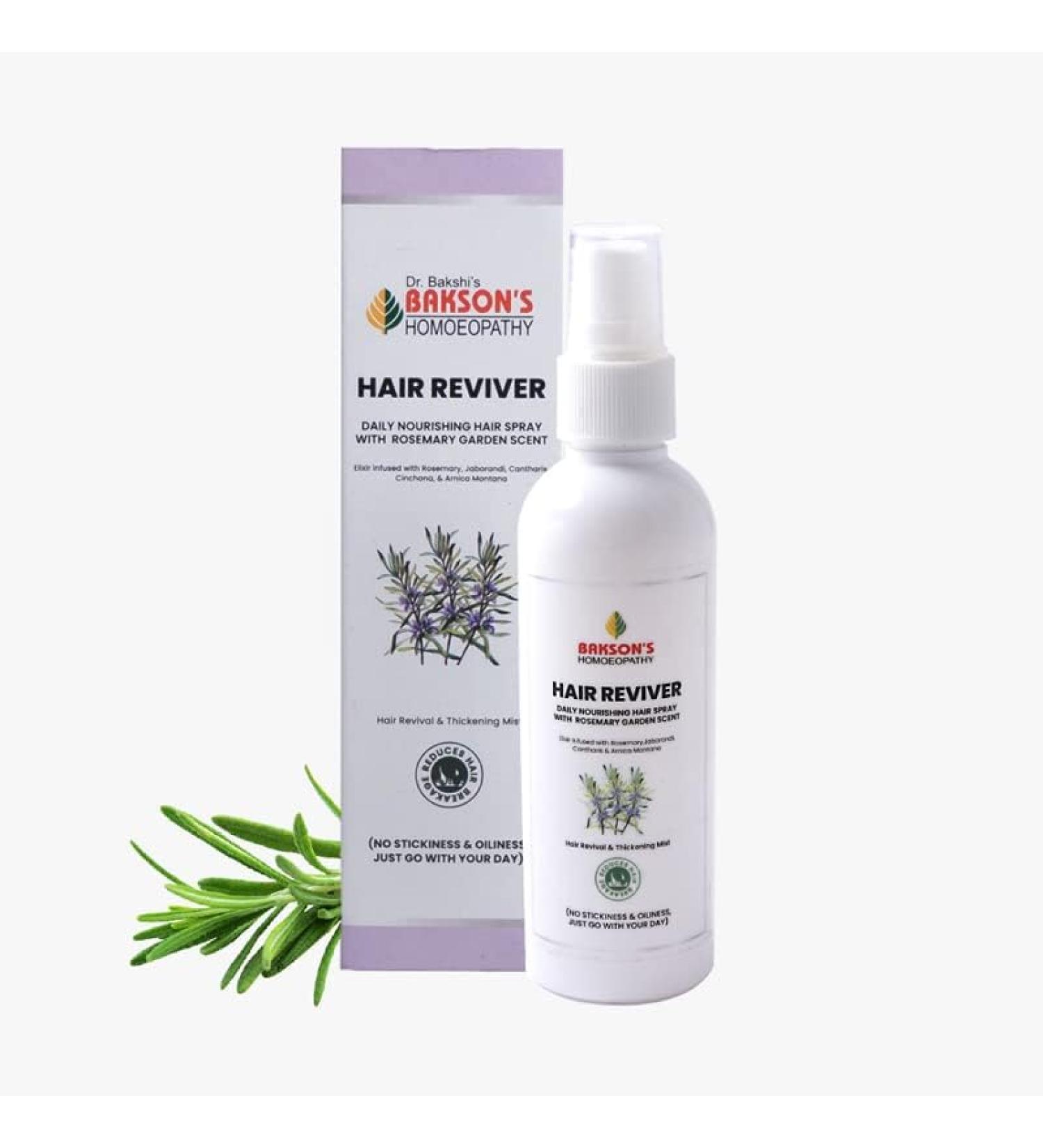Dr Bakshi's Bakson Hair Reviver Sprey (100ml) UNISEX - by Exportmart Clear - Buy Online on GoSupps.com