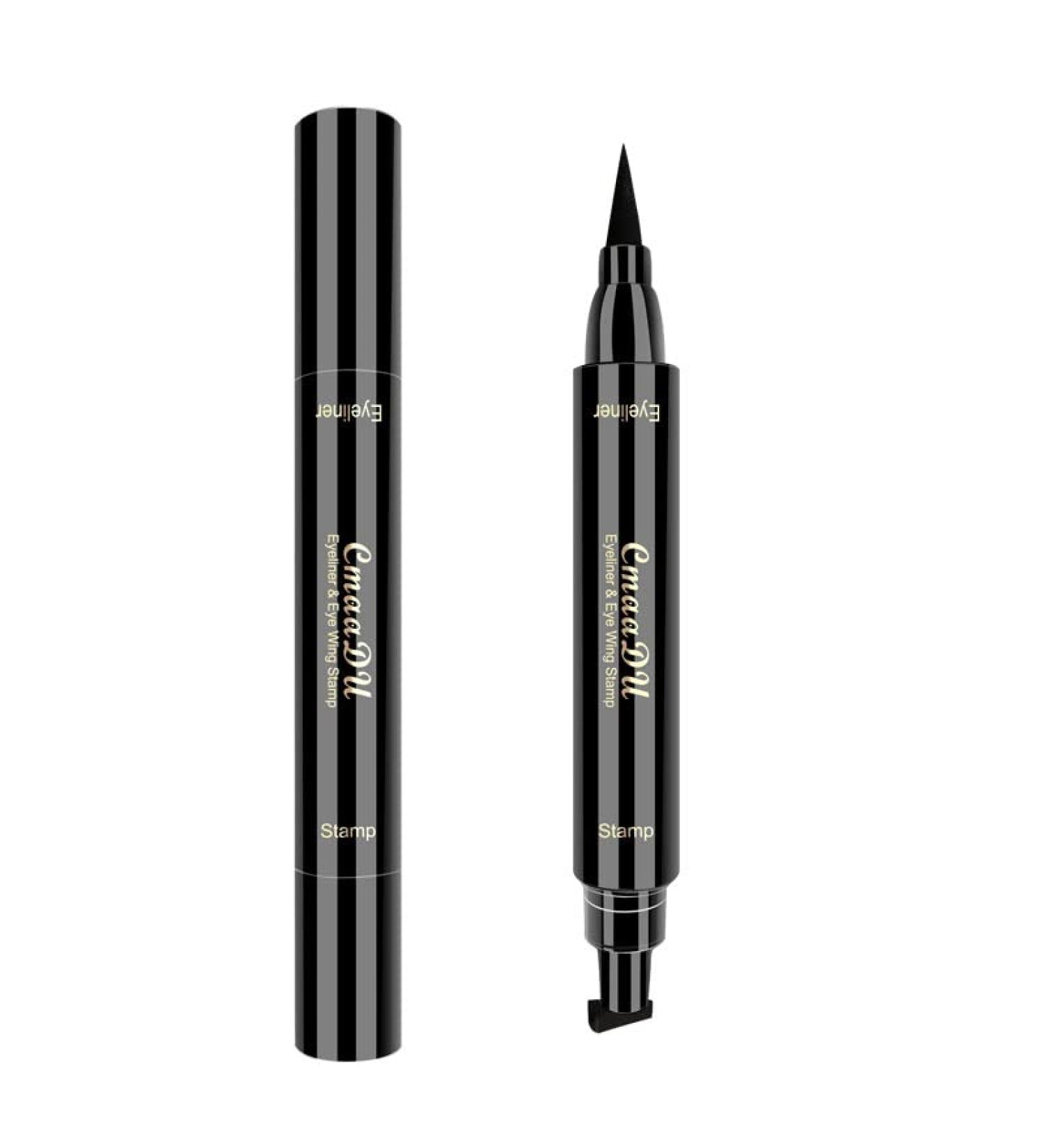 FAEYLI 2 in 1 Professional Makeup Black Waterproof Liquid Eyeliner Stamp - Buy Online on GoSupps.com