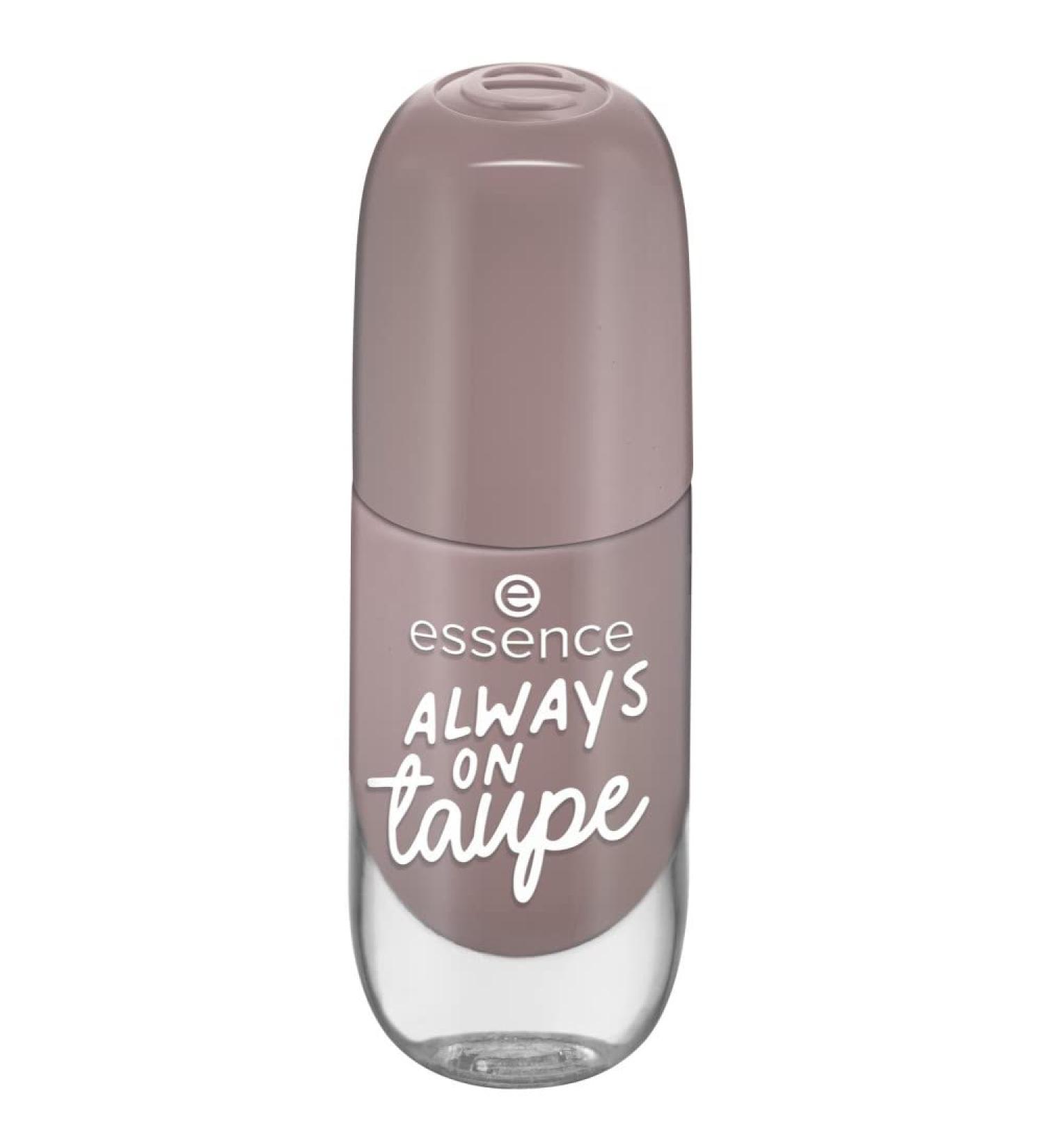 Essence Gel Nail Colour Gel Polish No. 37 Always On Taupe Grey Express Result Long-Lasting Colour-Intense Gely Shiny No Acetone Vegan Microplastic Particles Free (8 ml) - Buy Online on GoSupps.com