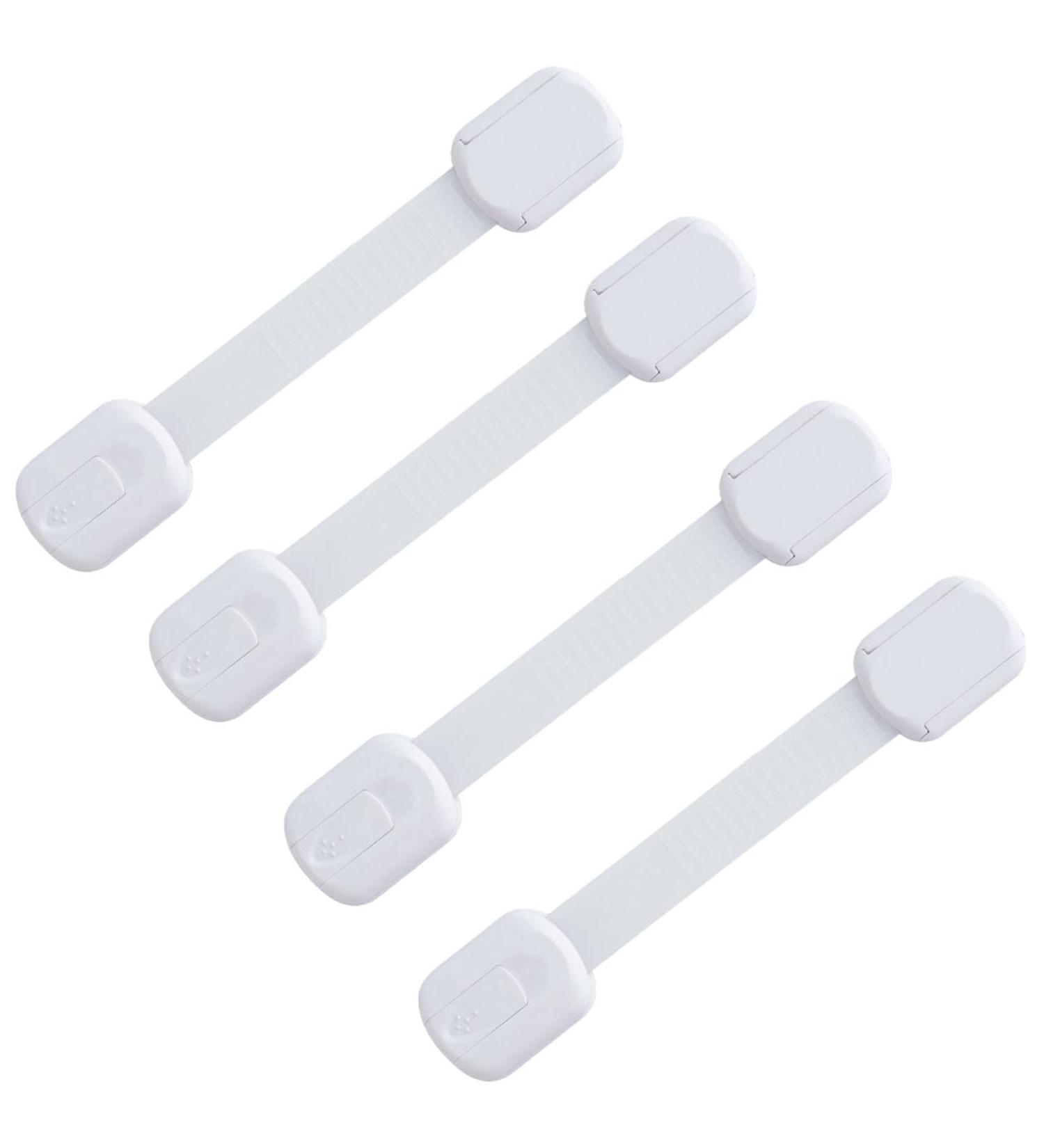 Baby Proof Cupboard Locks - 4 Pcs Child Safety Locks for Kitchen Drawers & Cabinets - Buy Online on GoSupps.com