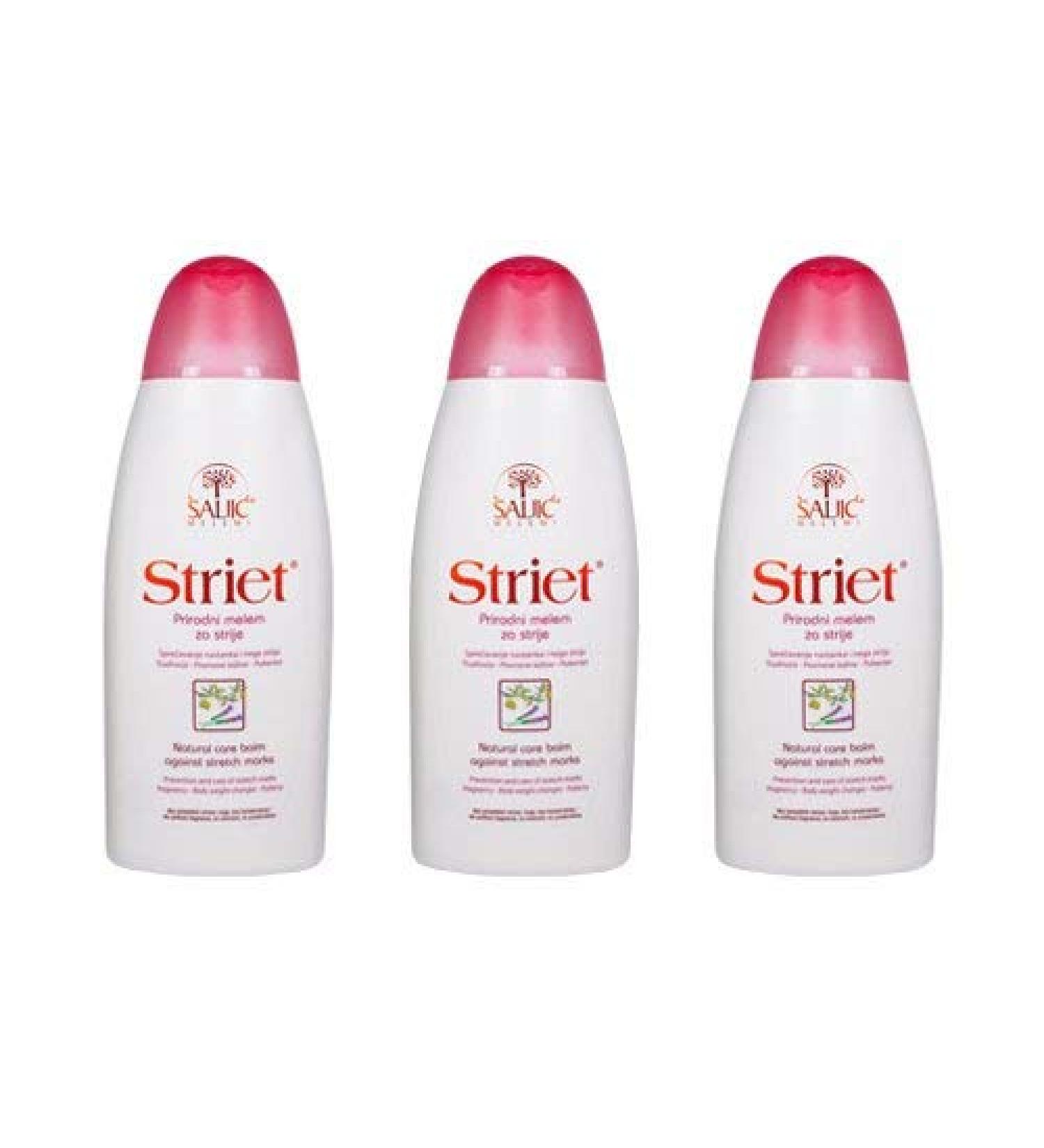 Original Saljic Creme (3 x Striet - natural ointment against stretch marks prevention and protection against stretch marks during pregnancy - 200 ml)