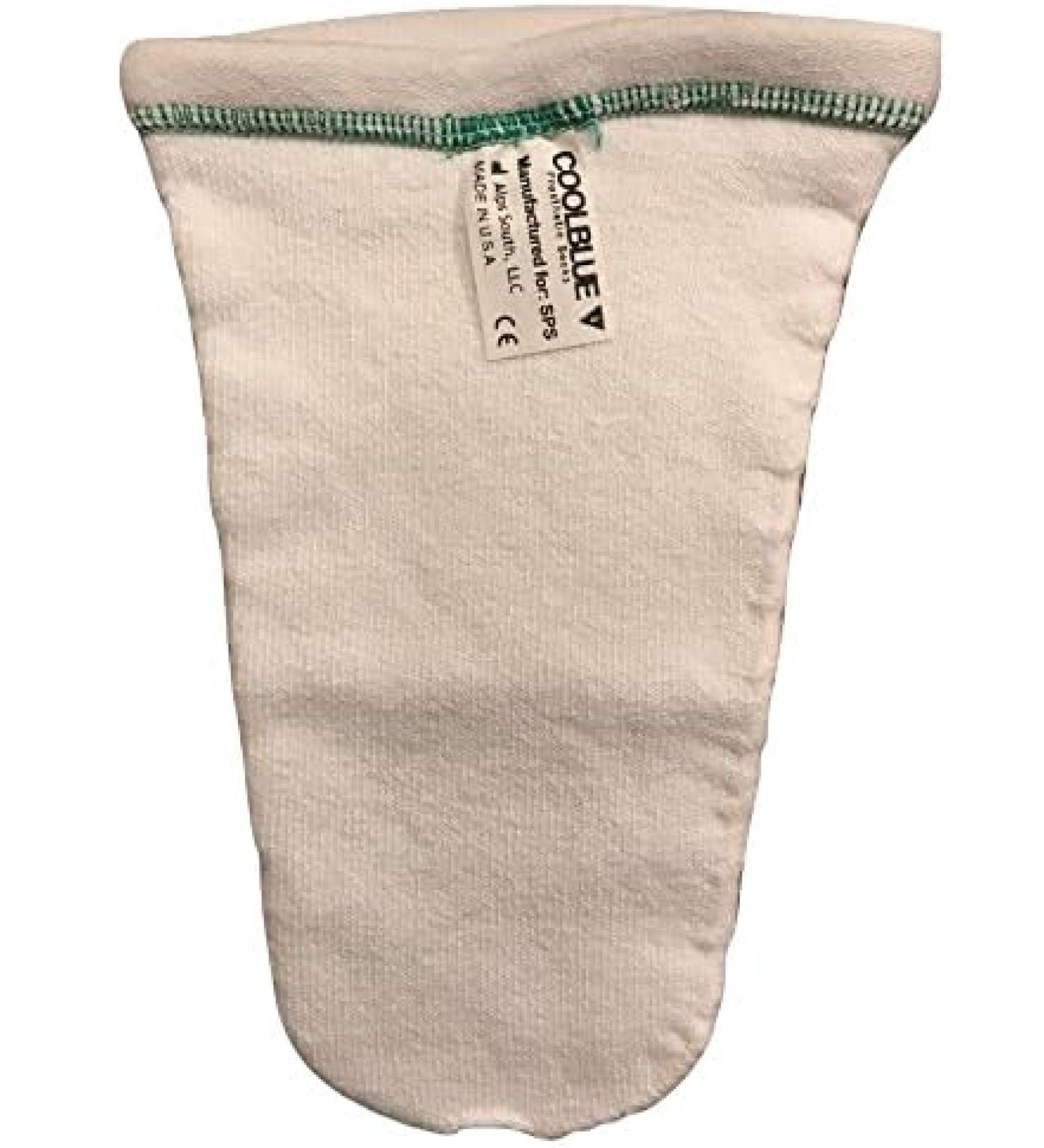 SPS Cool Blue Prosthetic Socks 3-Ply with Stitched Distal Hole (Medium/Extra Short) (CB3HMXS2) Green Detail SPS