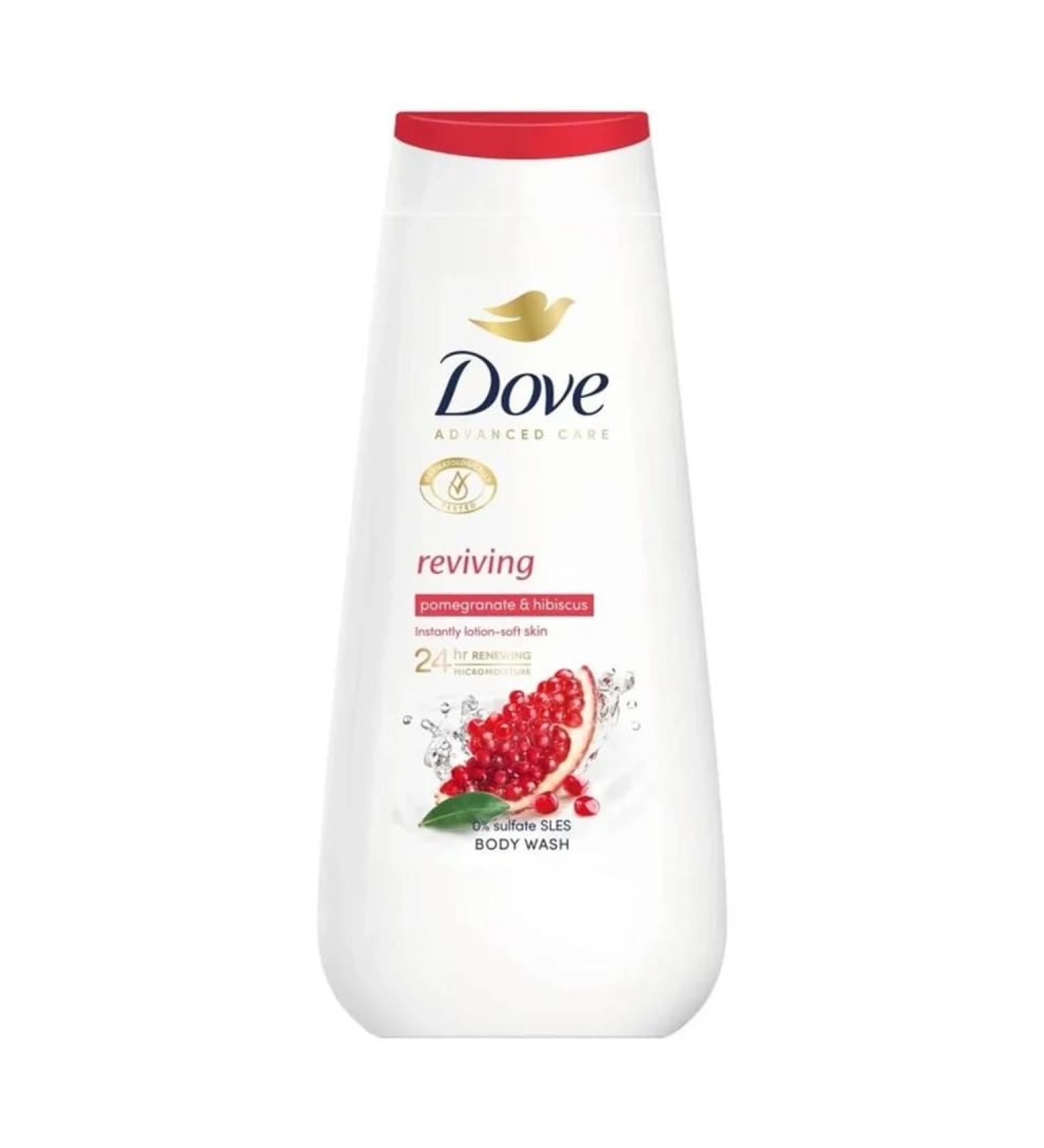 Unilever Netherlands BV Dove Advanced Care Reviving shower gel pomegranate & hibiscus pack of 6 225 ml