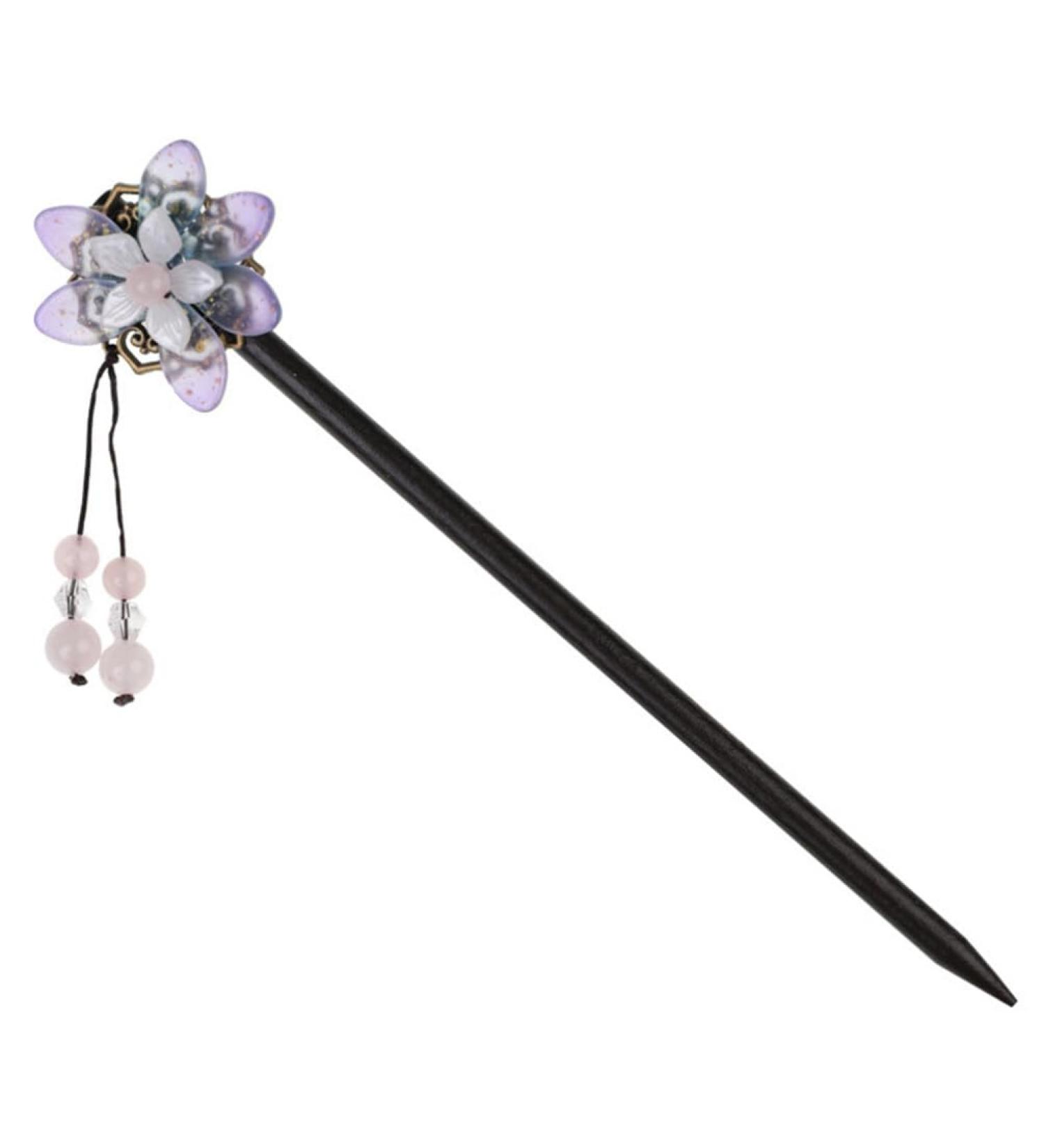 minkissy Hairpin Japanese Hair Pin Chinese Hair Sticks Womens Hair Clips Chinese Hair Pin Hair Jewels for Women Hair Barrettes for Women Long Hair Pin Women's Jiangnan Wood Japanese-style