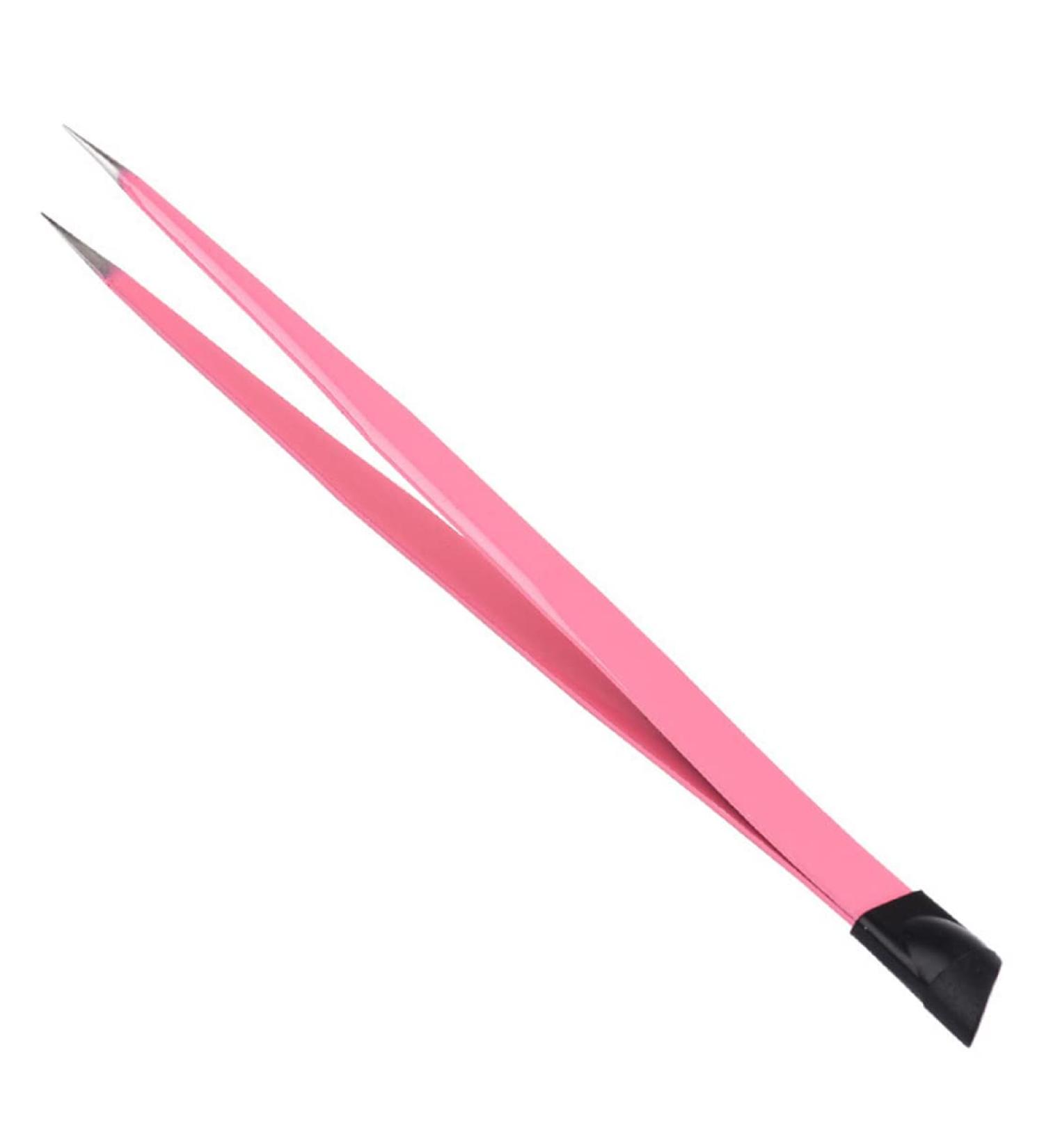 Nail Tweezers Double Sided Nail Art Sticker Silicone Press Rhinestone Picker Nippers Pink Double Sided Nail Tweezers - Buy Online on GoSupps.com