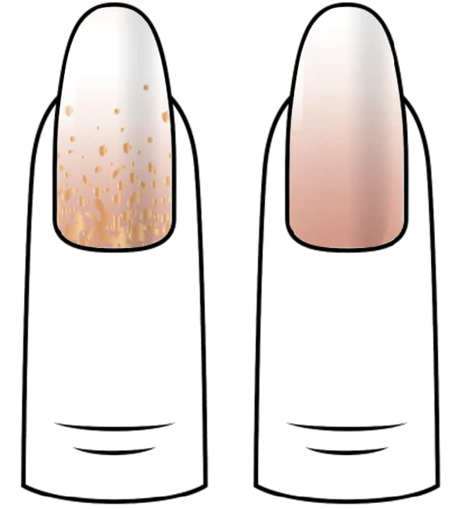 Buy Ain Katy Nagel Gold Glitter Luxury Nail Wraps - 40 Ultra-Thin Self-Adhesive French Nail Foils for Stunning Designs | International Shipping - Buy Online on GoSupps.com