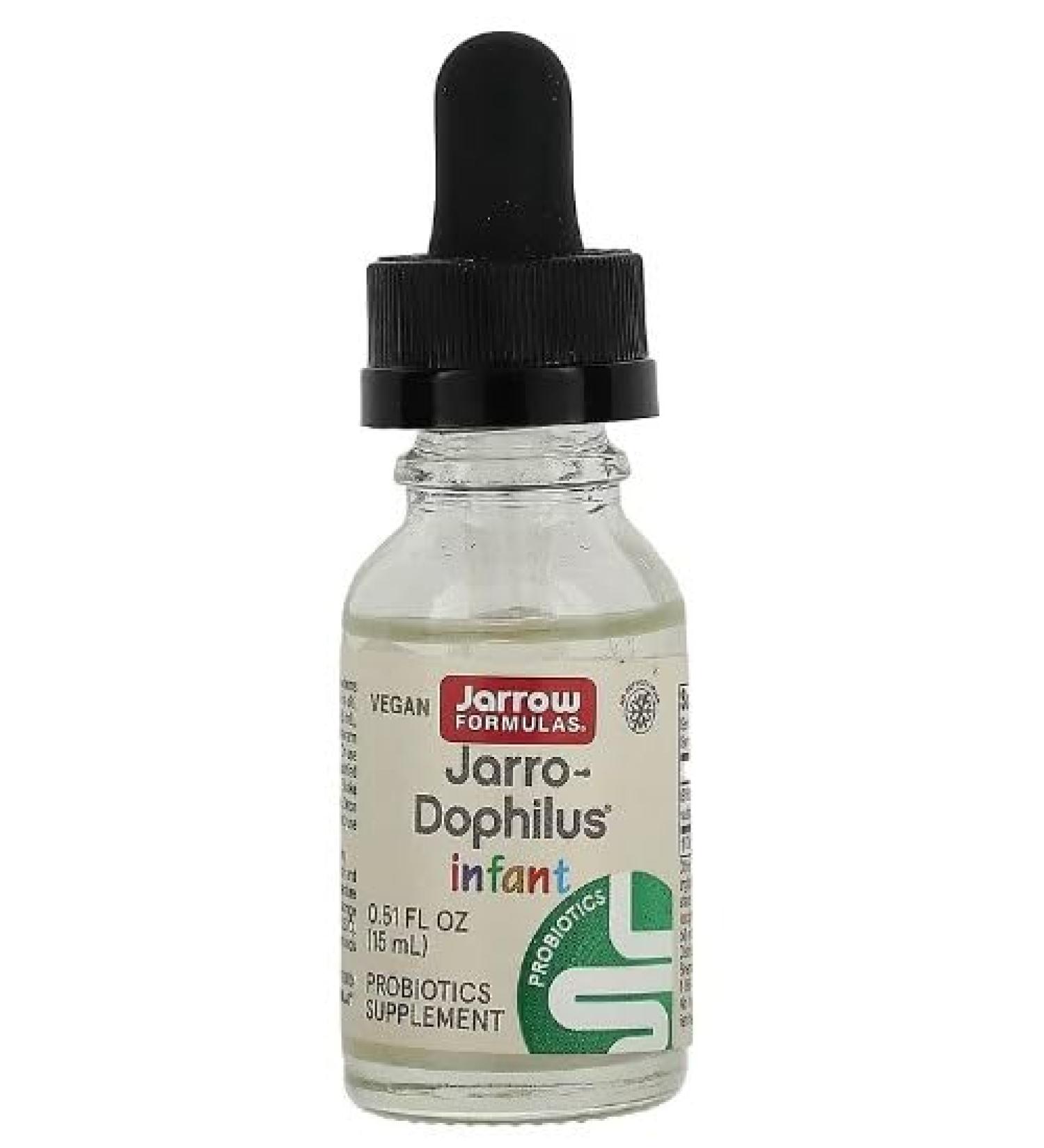 Jarrow Formulas Jarro-Dophilus Infant Probiotic Drops Specially Formulated for Babies - 15 ml - Digestive & Immune Support - Buy Online on GoSupps.com