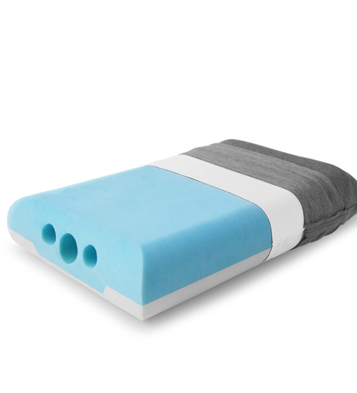 Newentor 2-Sided Memory Foam Pillow for Neck Pain Relief - CertiPUR-US Certified Large Cervical Pillow with Modal Fiber Pillowcase - Buy Online on GoSupps.com