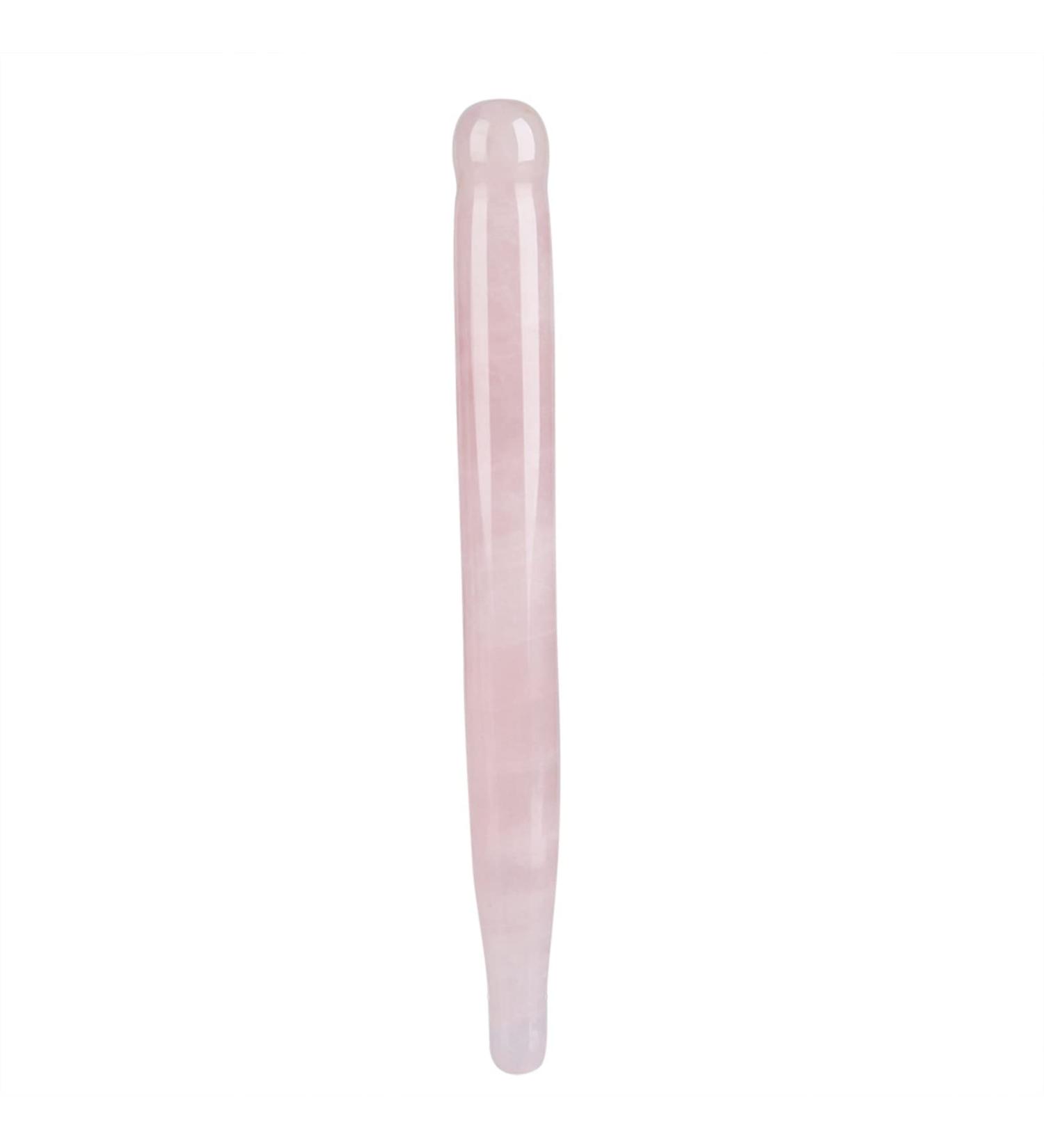 Rose Quartz Massage Stick - Hot Stones for Acupuncture & Healing - Pink Crystal Body Care Tools - Buy Online on GoSupps.com