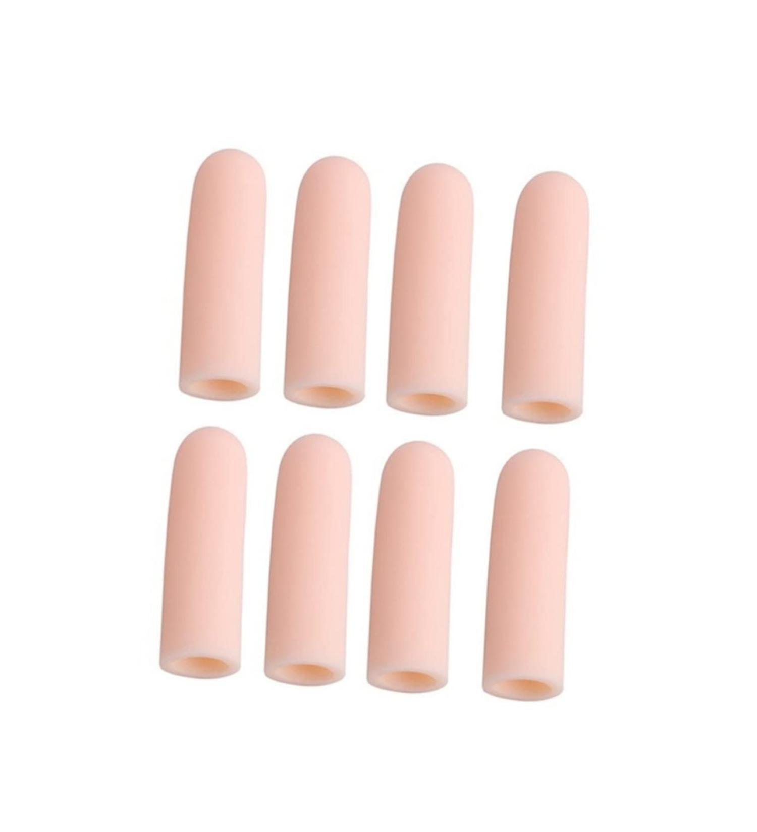 FRCOLOR 8 Pcs Gel Toe Caps & Finger Covers - Sanitary Pad Storage Bag & Bike Rack Finger Supplies - Thumb Beige Set - Buy Online on GoSupps.com