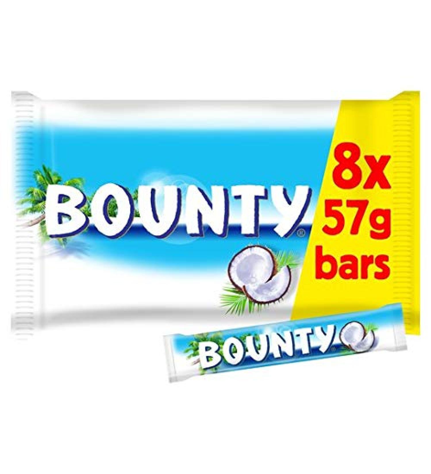 Bounty Bar Milk Chocolate (7 per pack - 399g) by Bounty Chocolate 2 Ounce (Pack of 8)