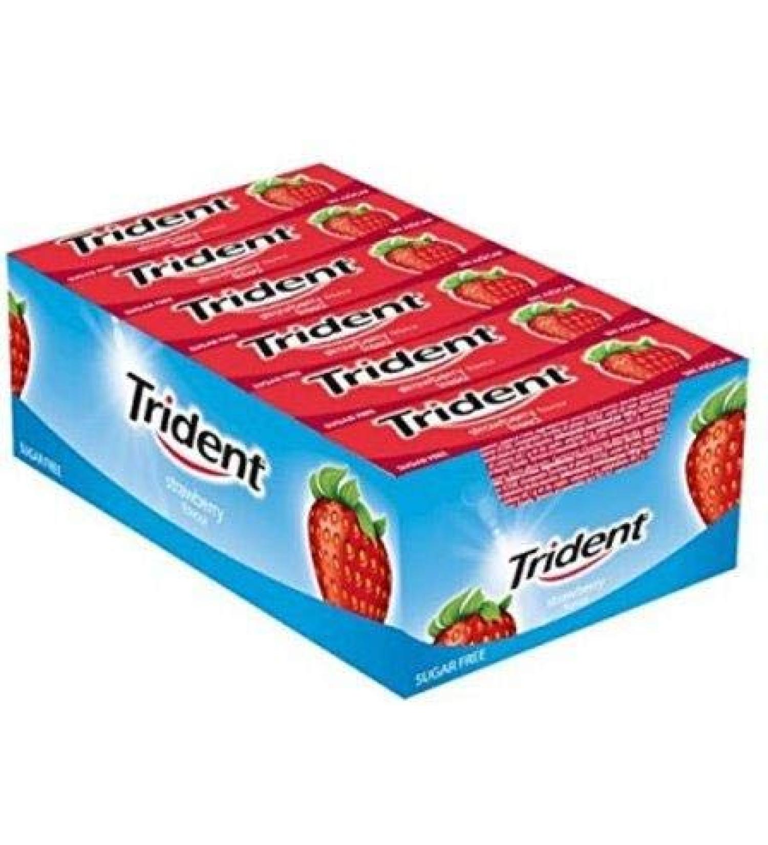 TRIDENT STRAWBERRY LAMINAS (24 X 13 5 gr)