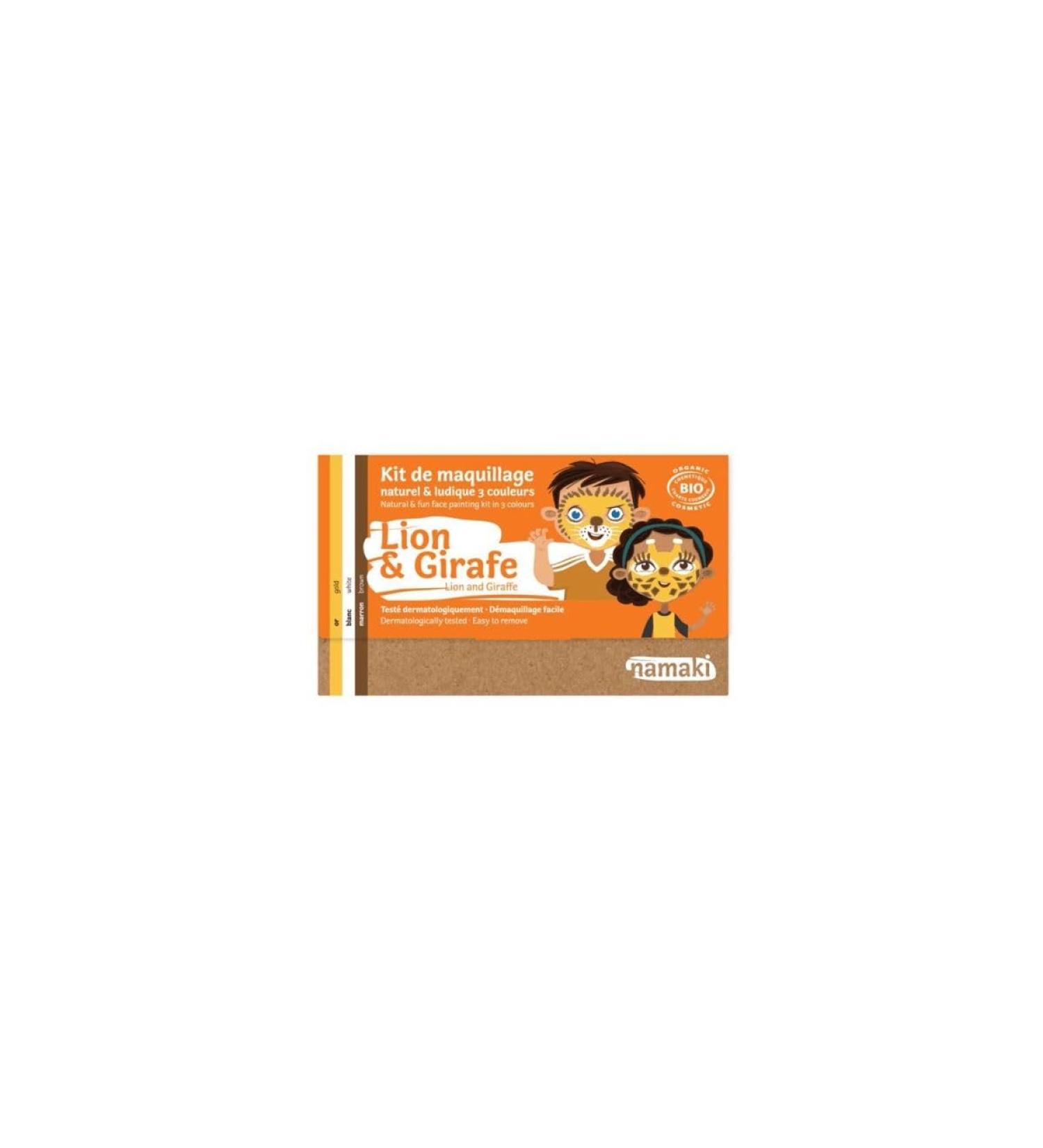 Namaki Children's Organic Make-up Set - Knight Super Lion & Giraffe - Safe & Fun 3 Colors for Kids - Buy Online on GoSupps.com
