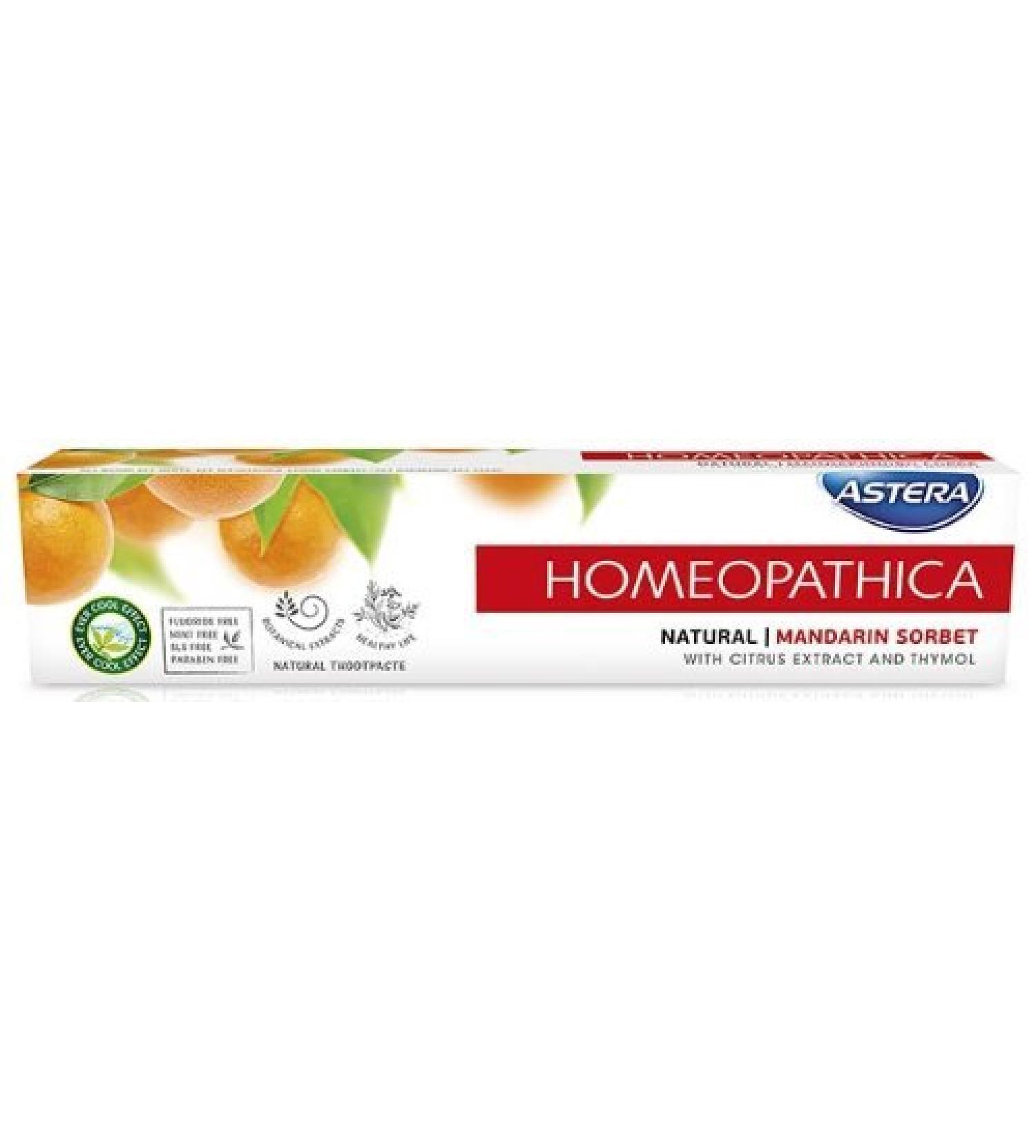 TOOTHPASTE ASTERA HOMEOPATHICA NATURAL 75ml by Astera