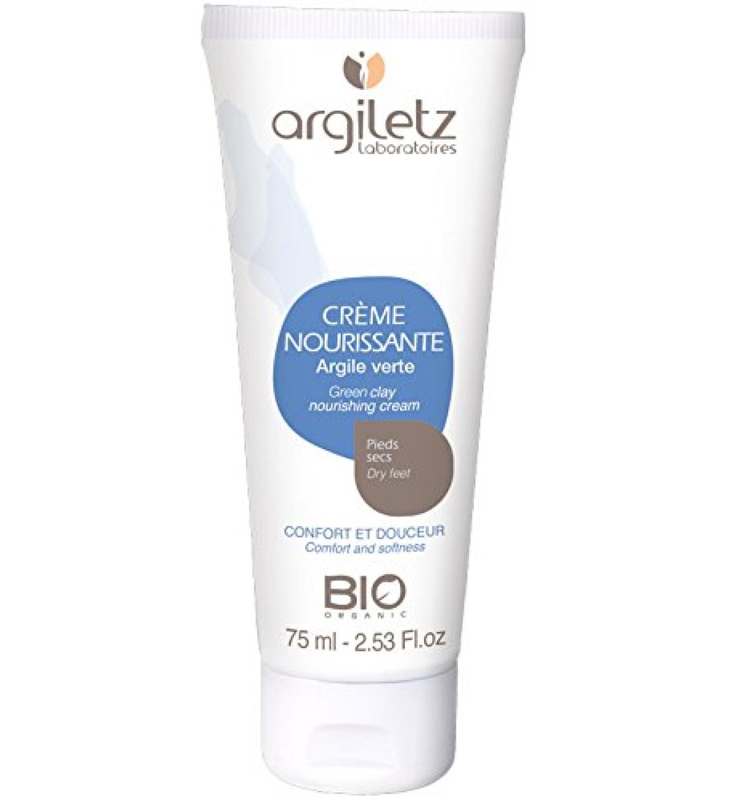 Argiletz Organic Nourishing Cream Dry Feet 75ml