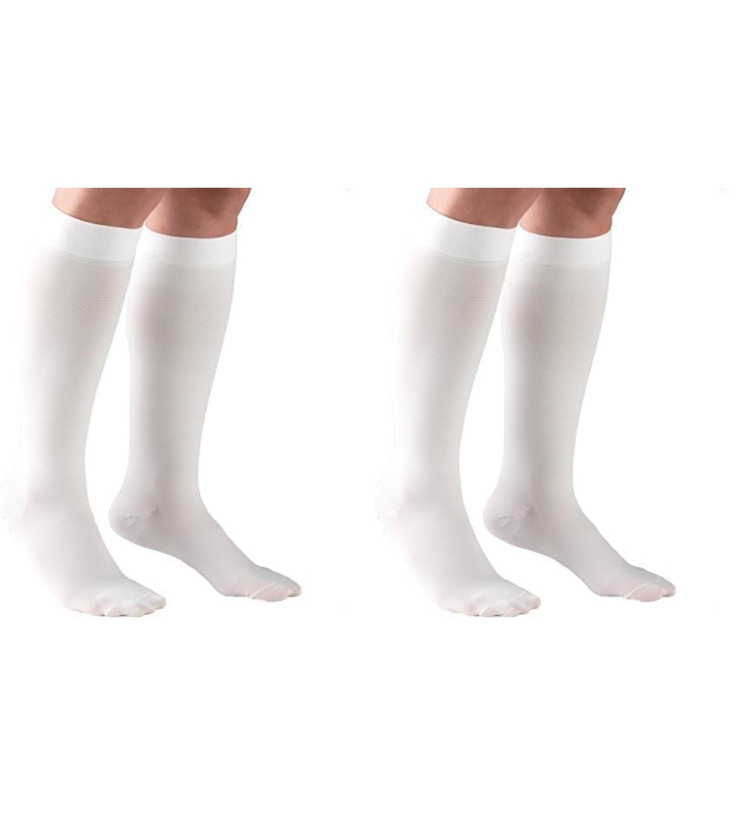 Truform Unisex Adult 20-30 mmHg Medical Support Hose - White - Small (Pack of 2) | International Shipping Available - Buy Online on GoSupps.com