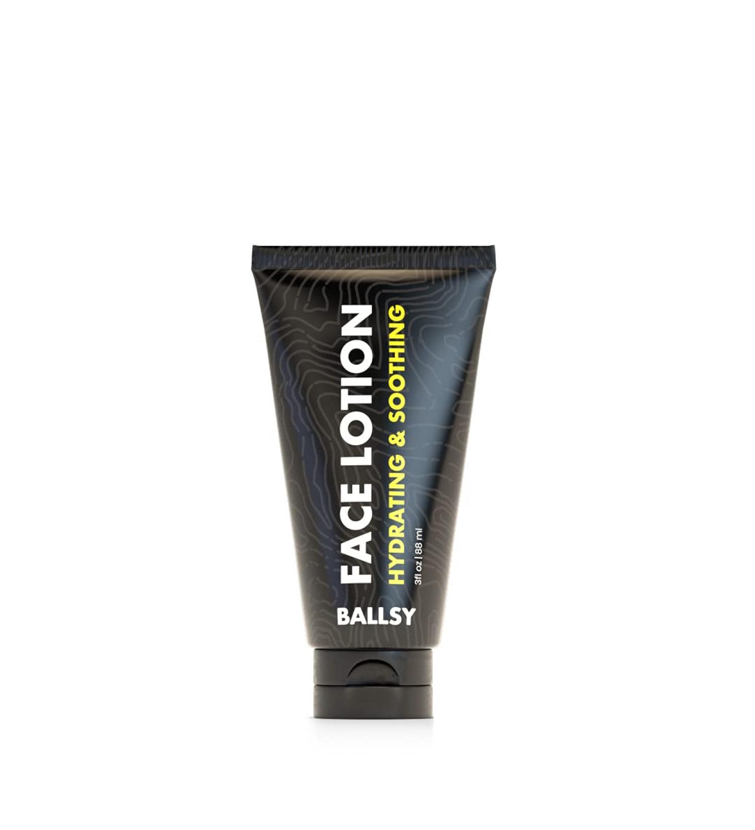 Ballsy Mens Face Lotion w/Vegetable Collagen Caffeine Coconut Oil & More - Hydrating Lotion to Reduce Dryness Aging Signs Wrinkles Cruelty Free Paraben Free Men Face Moisturizer (3 Fl oz) - Buy Online on GoSupps.com