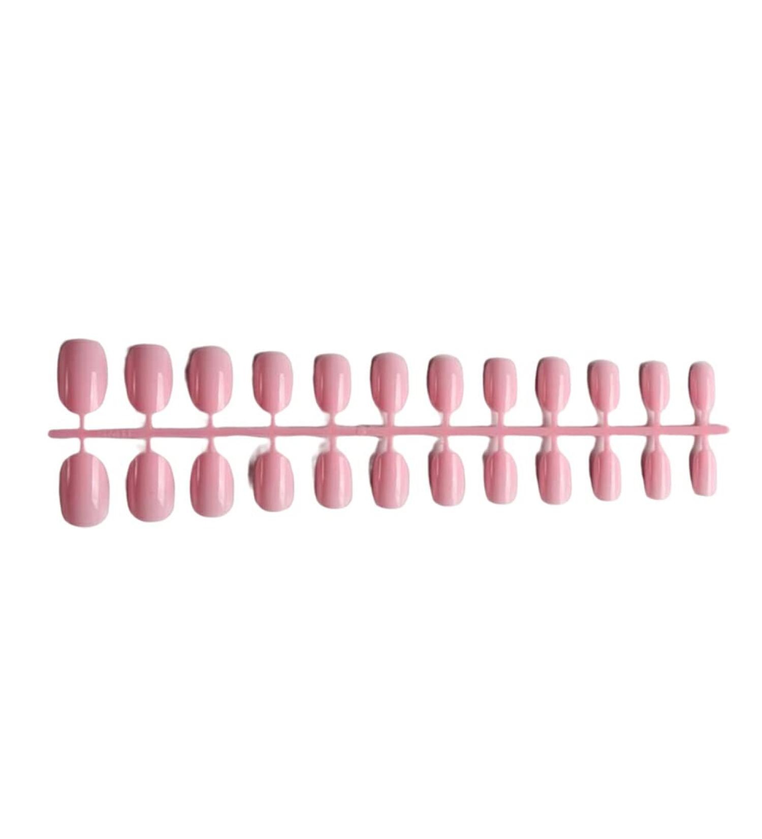 Dajidafu Round Nail Set Fashionable Classic Press-on Fingernails Removable Strong Viscosity Adjustable Solid Manicure Stickers Type 6 - Buy Online on GoSupps.com