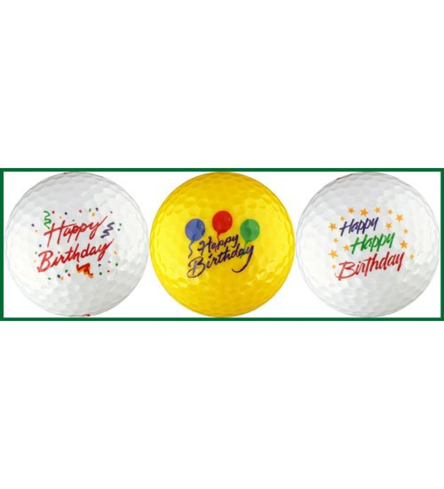 EnjoyLife Inc Happy Birthday Variety Golf Ball Gift Set