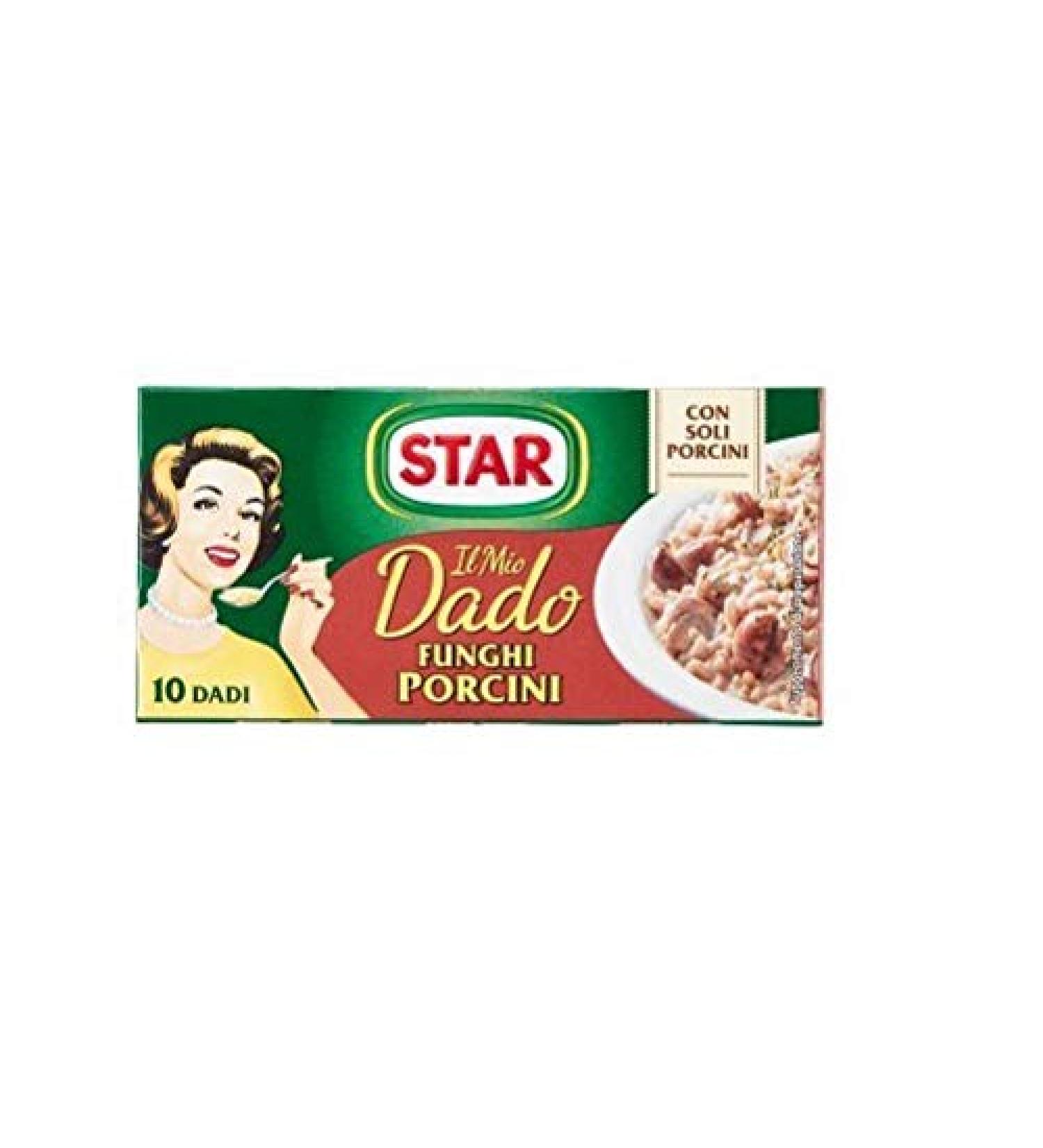 "Il Mio Dado Funghi Porcini" Bouillon Cubes, Porcini Mushroom 10-Cubes Boxes, 10g Each Cube Pack of 2