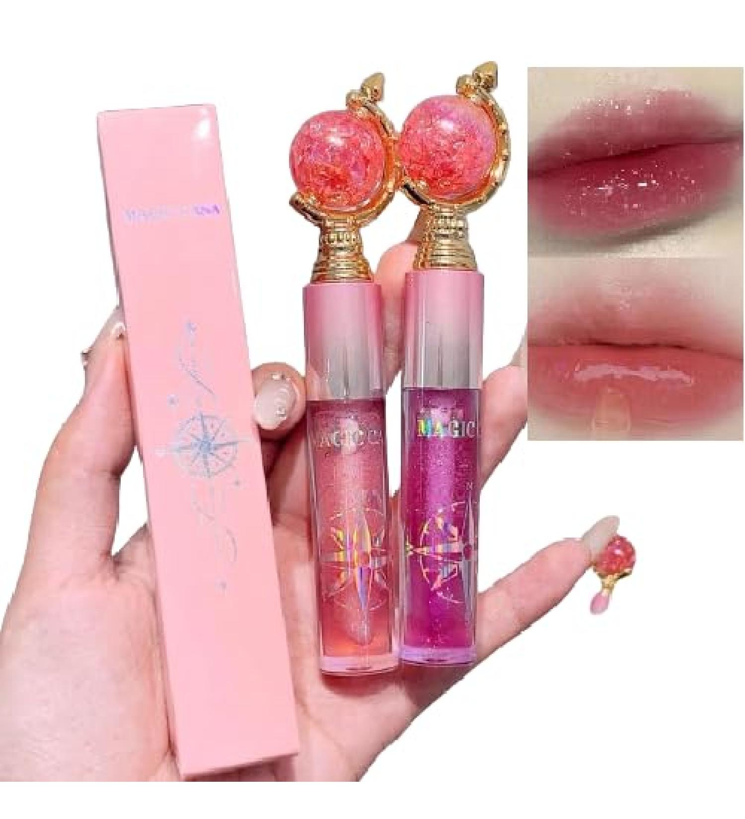 2 Pack Moisturizing Lip Gloss Waterproof Long Lasting Lip Gloss for Girls - Buy Online on GoSupps.com