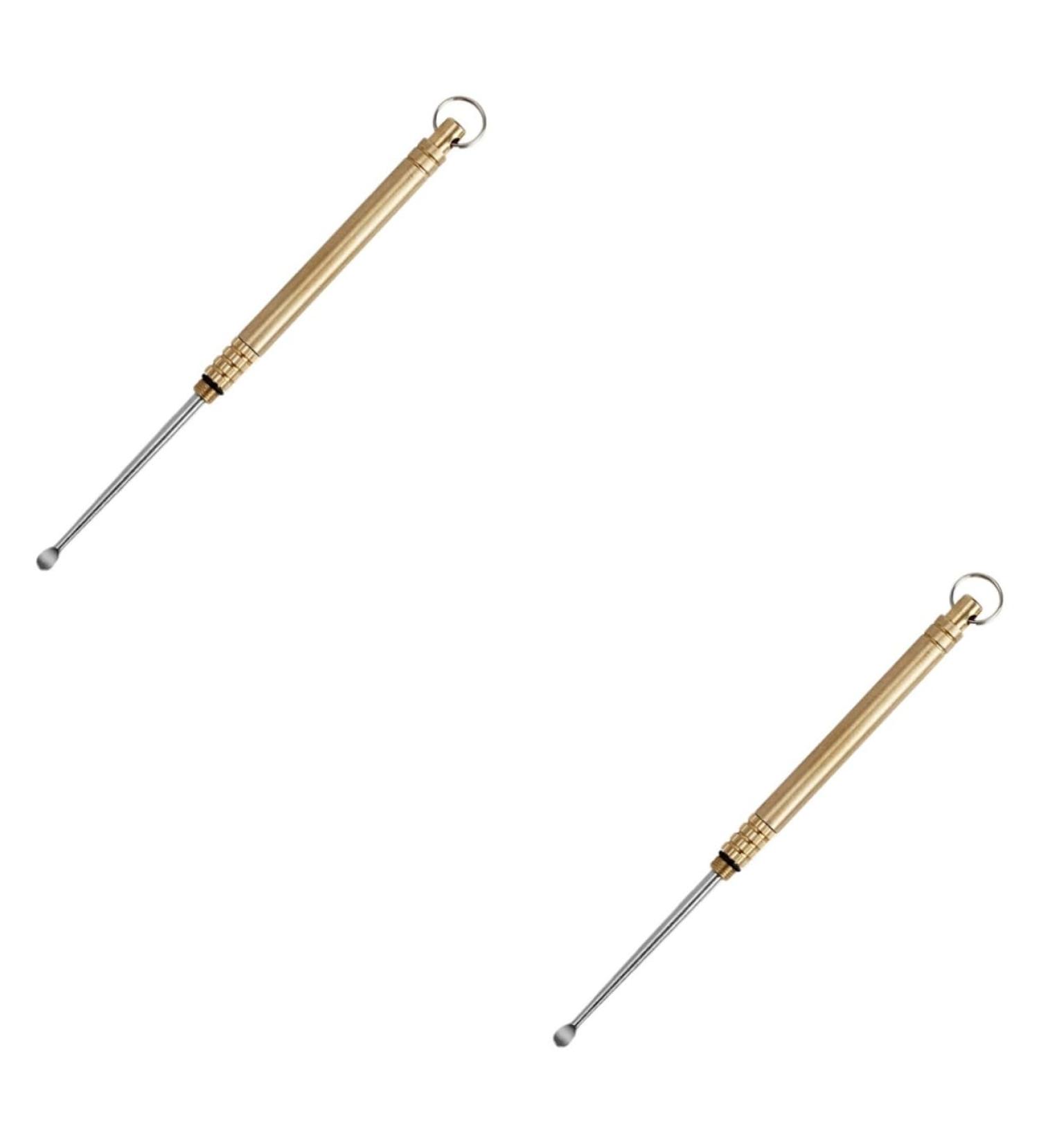 FRCOLOR 2pcs Titanium Alloy Ear Cleaner Kit - Ear Wax Removal Tool & Picker - Durable Ear Spoons for Safe Ear Care - Buy Online on GoSupps.com