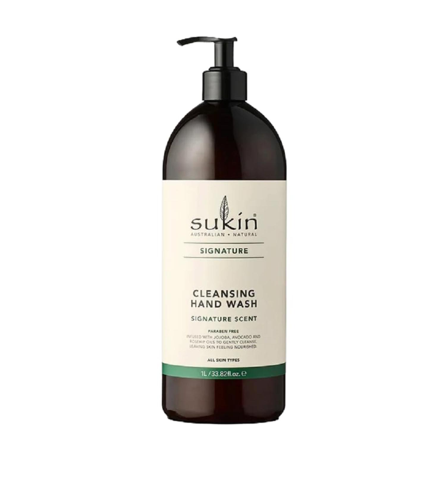 Sukin Cleansing Hand Wash 33.8 oz - Natural & Gentle Care for All Skin Types | International Shipping Available - Buy Online on GoSupps.com