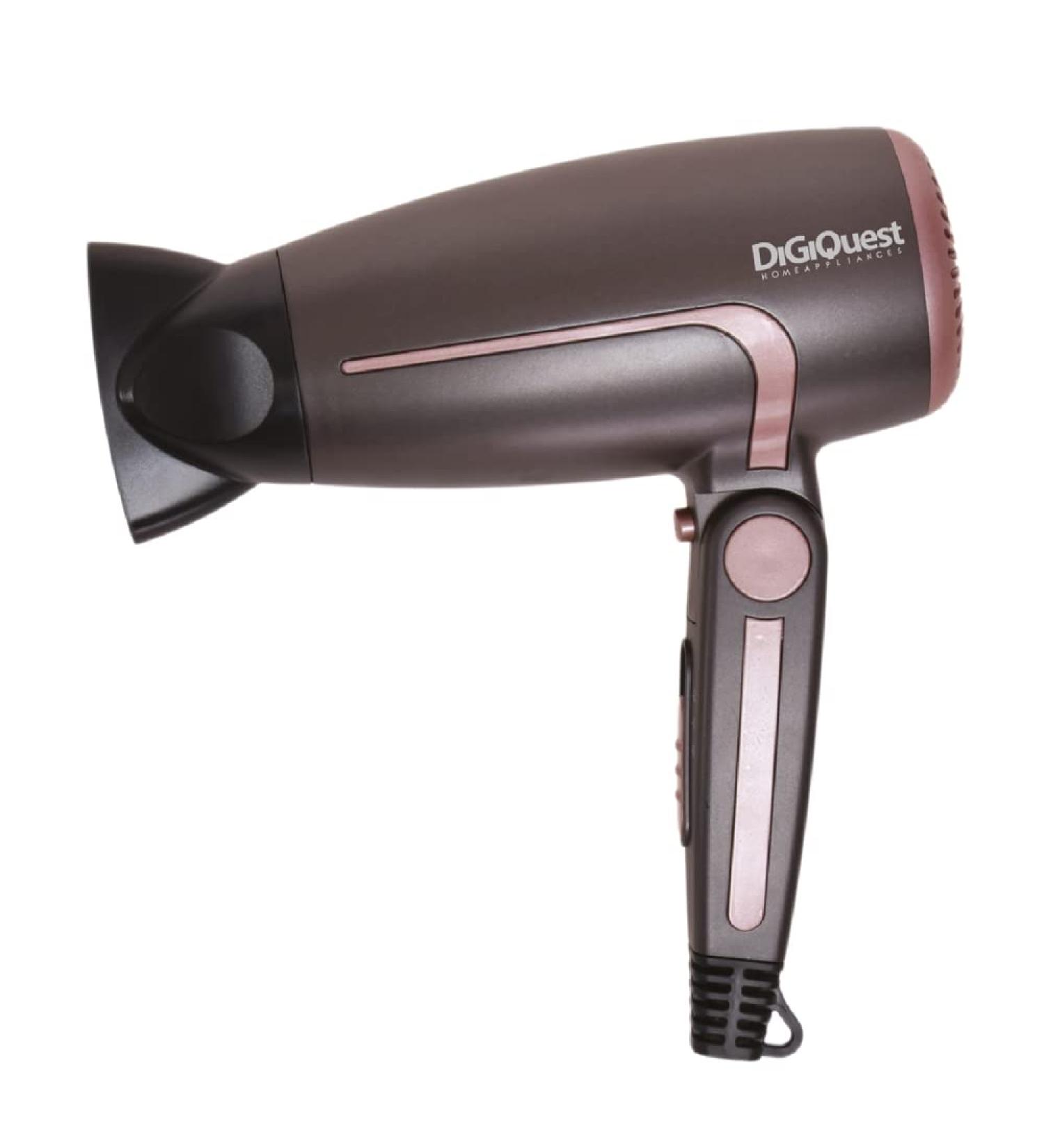 DIGIQUEST Foldable Travel Hair Dryer Windy Travel 14001600 W 2 Speeds Cold Stroke Concentrator and Diffuser Included Eyelet for Hanging - Buy Online on GoSupps.com