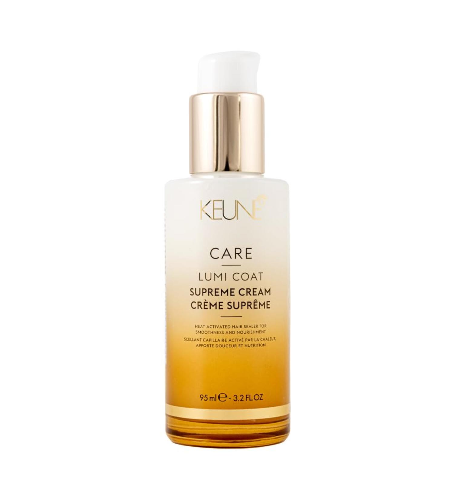 KEUNE Care Lumi Coat Supreme Cream - Nourishing Heat-Activated Cream for Frizz Control Damage Repair & Luminous Shine - International Shipping Available - Buy Online on GoSupps.com