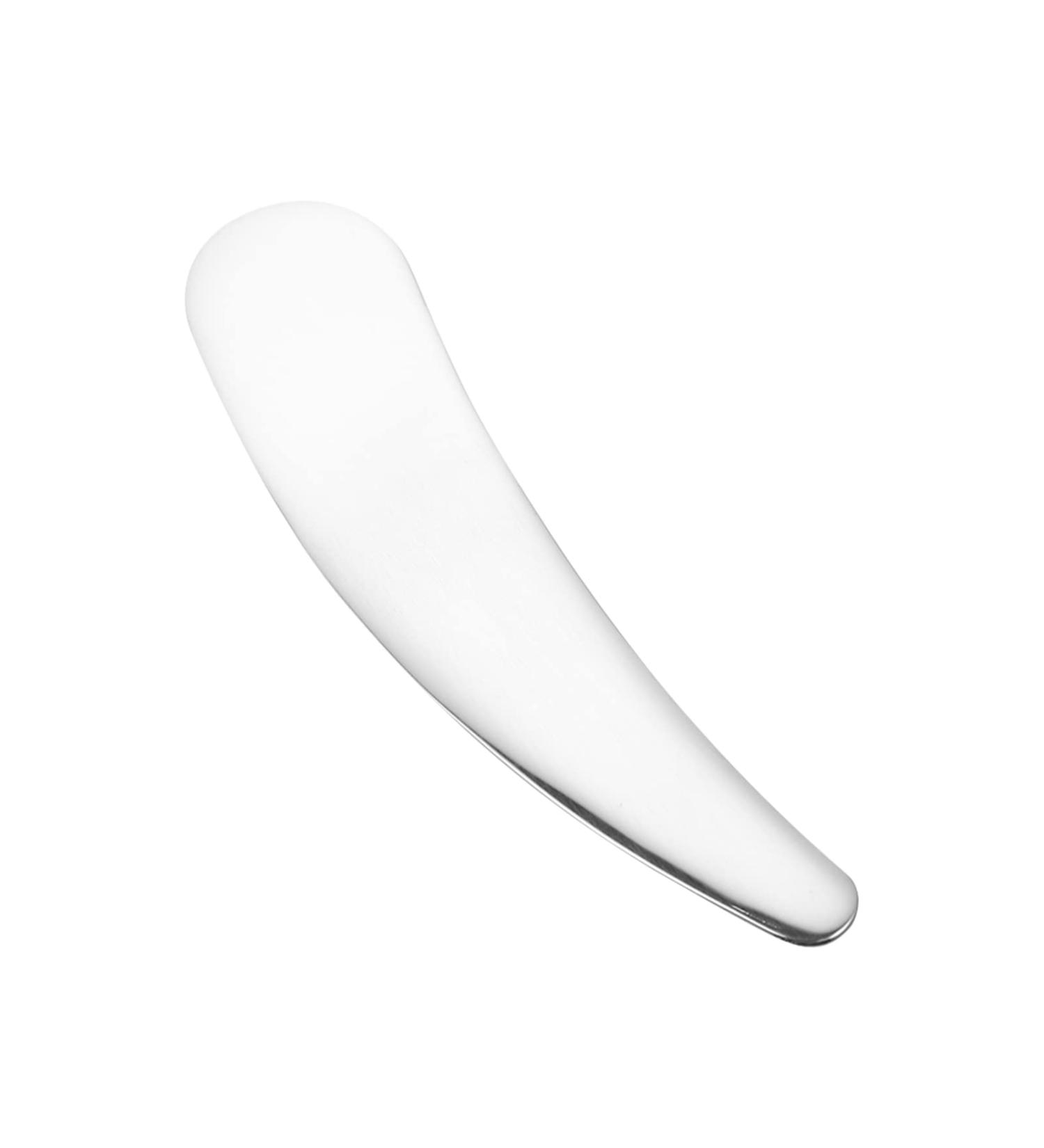 Healifty Mini Metal Cosmetic Spatula Spoon for Makeup Mixing and Sampling - Silver - Buy Online on GoSupps.com