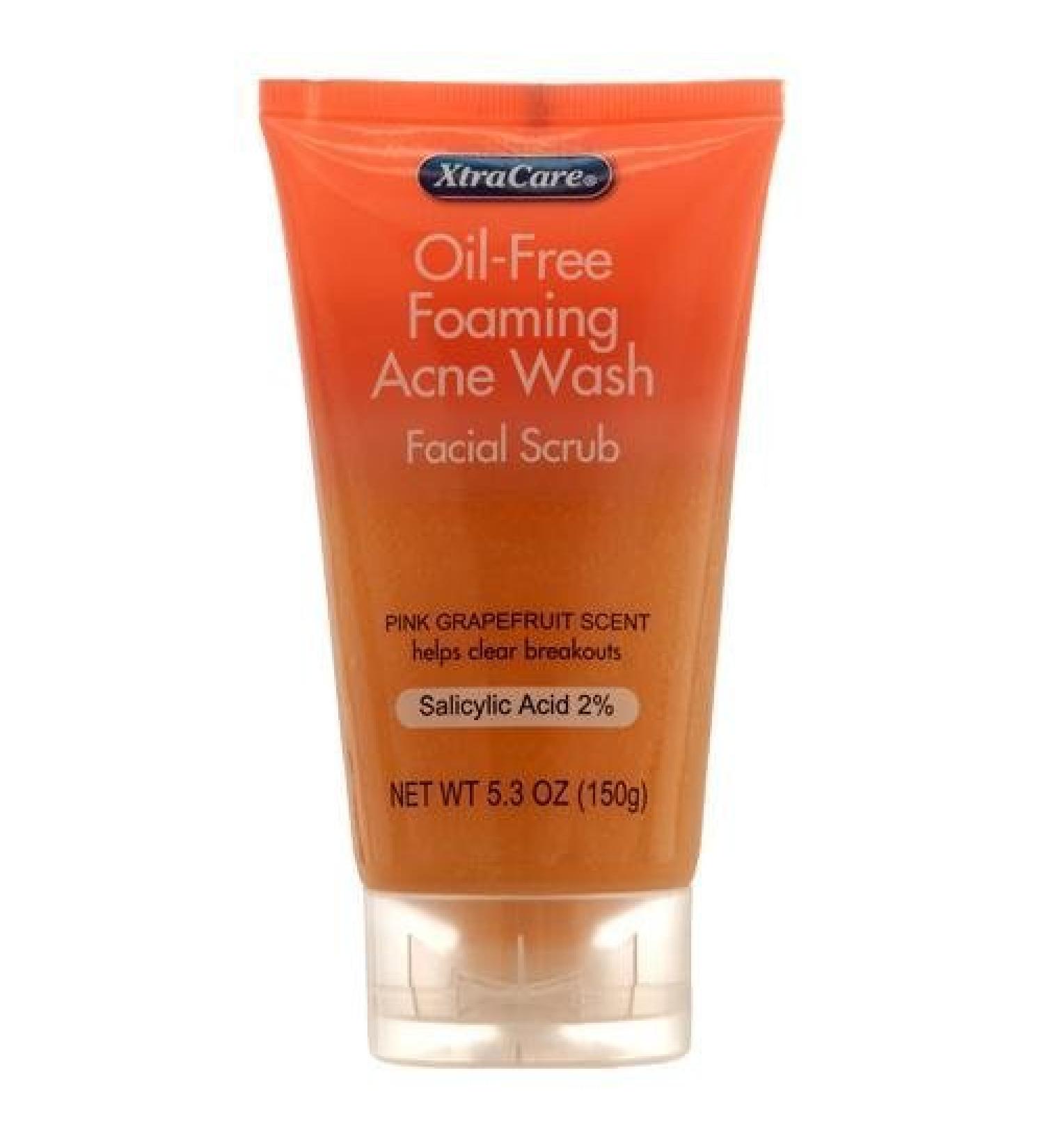 Organic Brand Extra Care Oil-free Foaming Acne Wash Facial Scrub 5.3oz (2 Pack) (5.3oz) - Exfoliating - Face - Acne Prone Skin