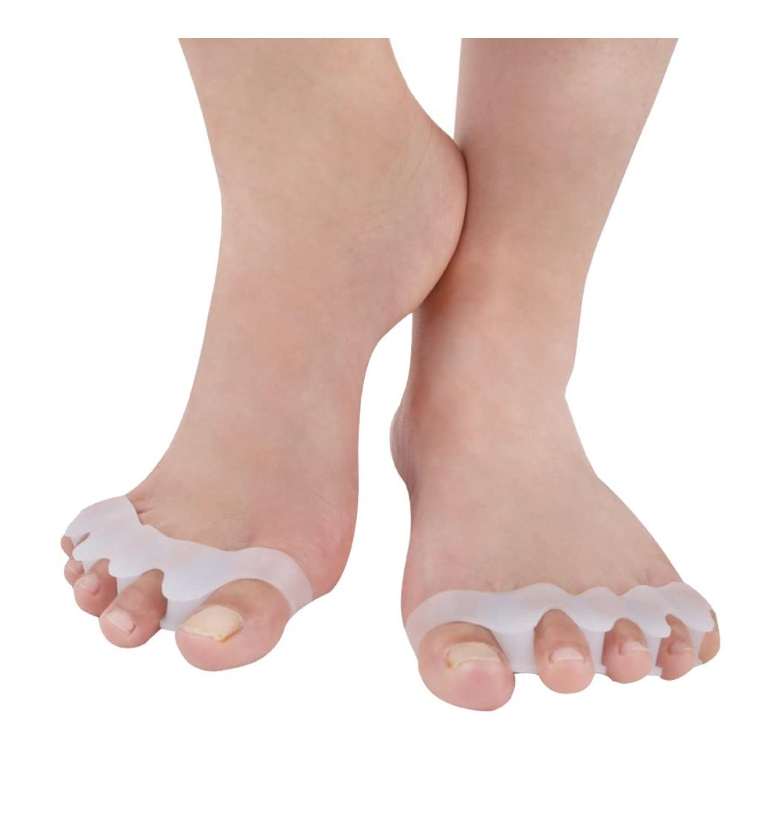 5-Hole Toe Separator & Stretcher for Hallux Valgus Correction - Prevent Corns & Calluses, Improve Foot Strength - Men & Women Care | 1 Pair - Buy Online on GoSupps.com