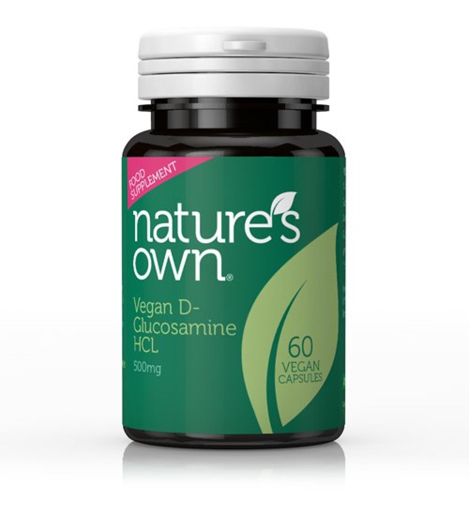 Nature's Own Vegan Glucosamine HCL 500mg (60 Capsules)
