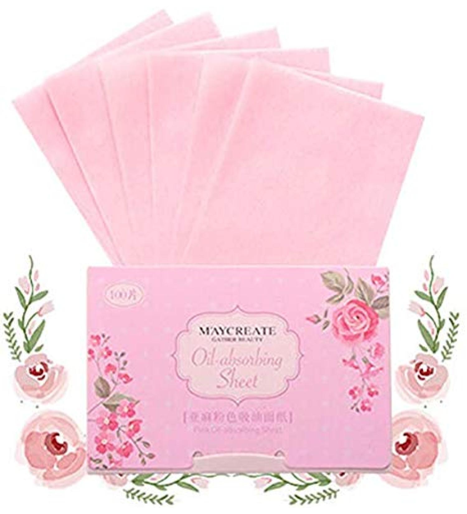 CangNingShang 100 Sheets Oil Blotting Papers for Acne Prone Skin - Natural Flax Linen Pink Tissues for Daily Use - Buy Online on GoSupps.com