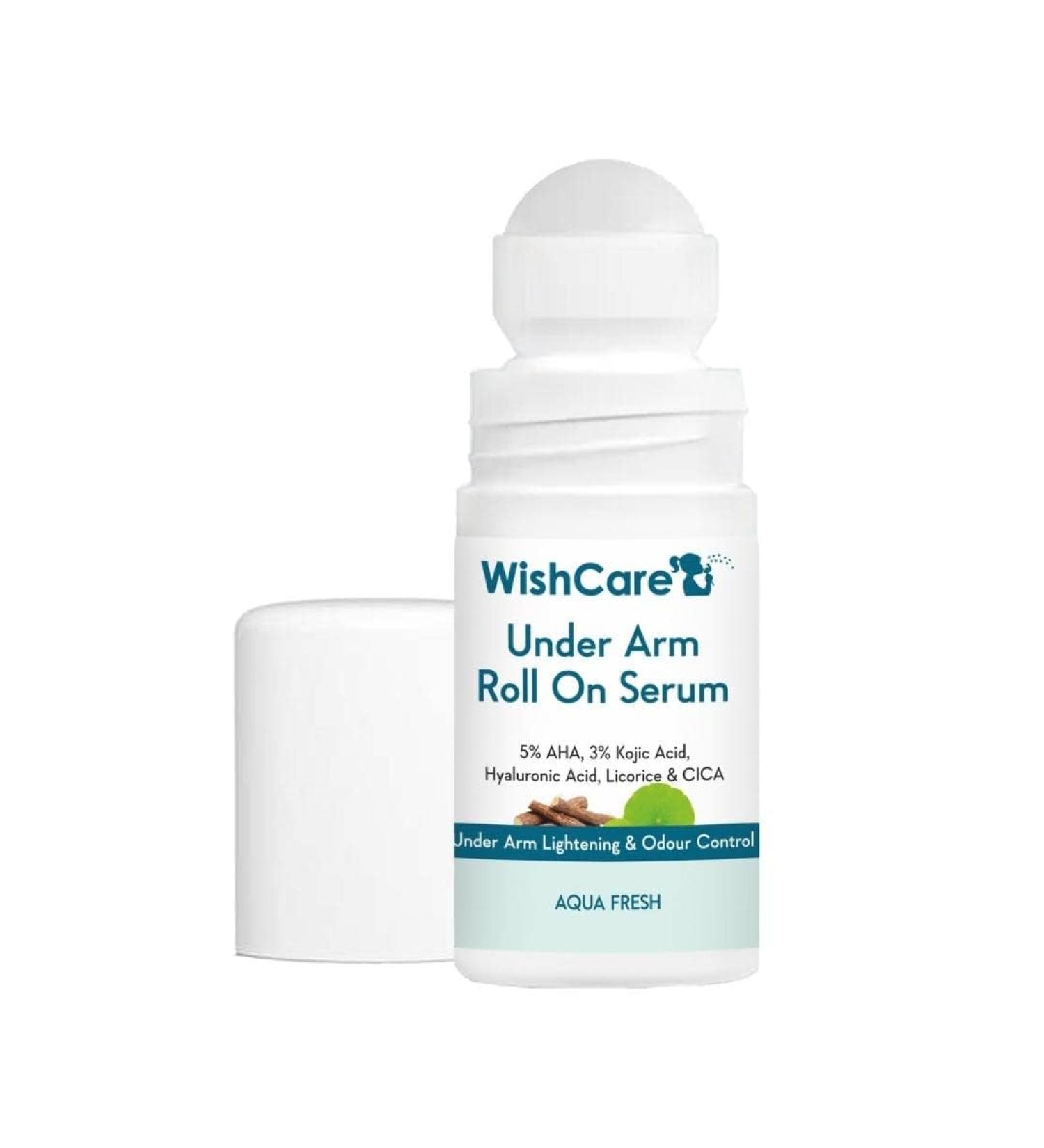 Wish'Care Underarm Roll On Serum-Underarm Lightening & Odour Control-50ml - Buy Online on GoSupps.com