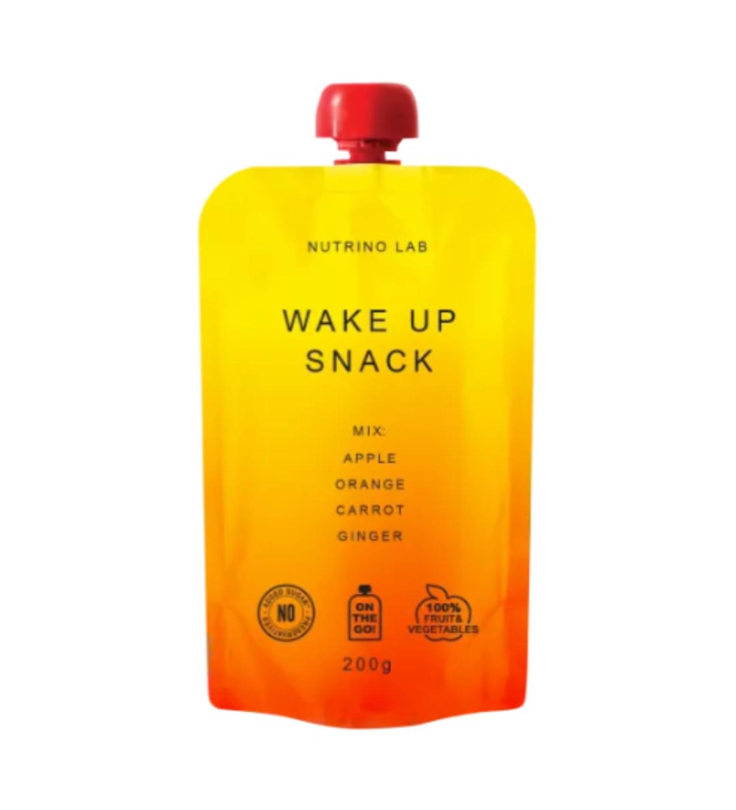 Pack of 2 |Nutrino Lab Puree Mix 200g (Wake Up Snack Functional Mix - Apple Orange Carrot Ginger) - Buy Online on GoSupps.com