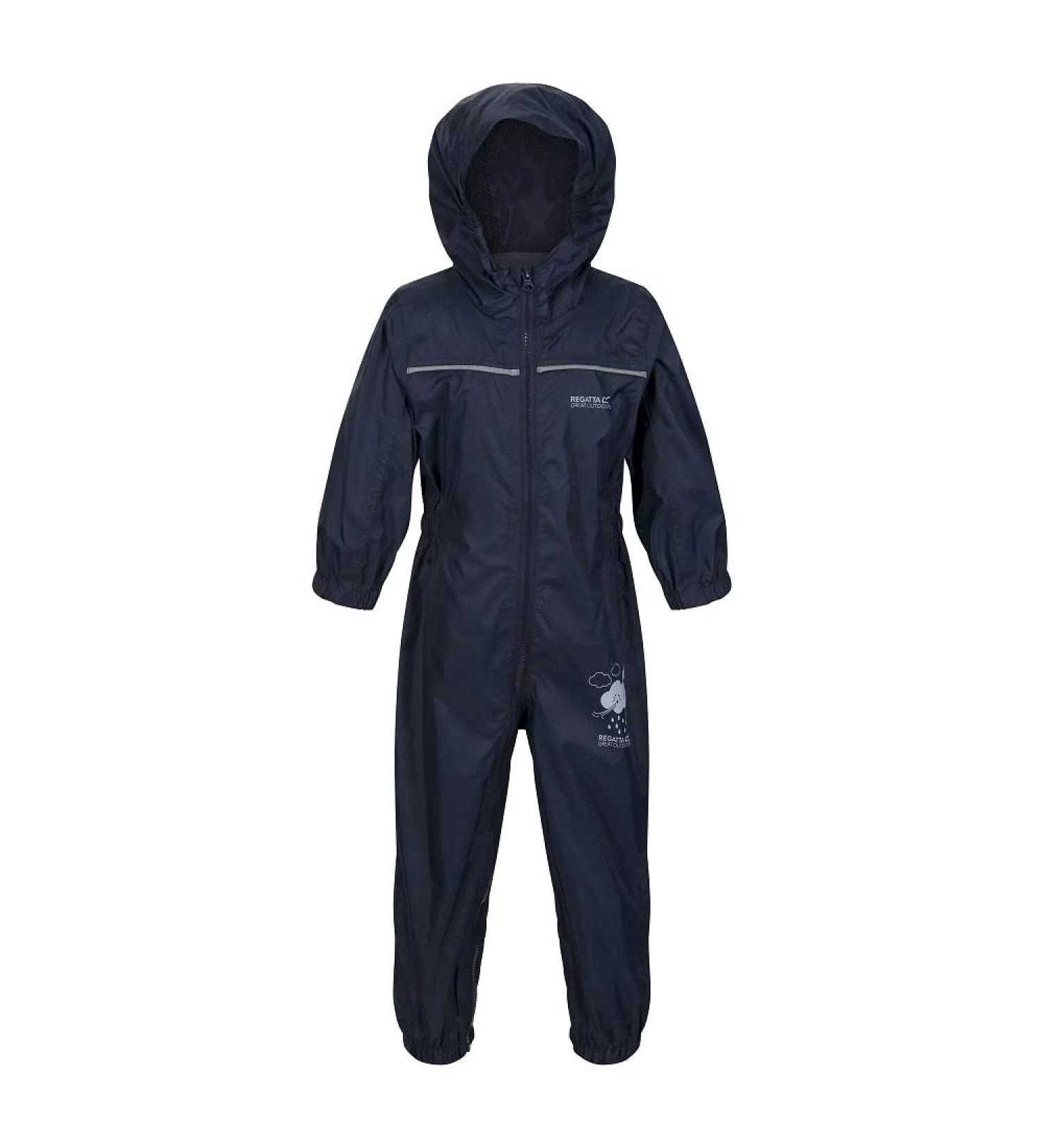 Regatta Kids Puddle Iv All-in-One Suit 2-3 Years - Navy | Unisex Waterproof Outdoor Clothing - Buy Online on GoSupps.com