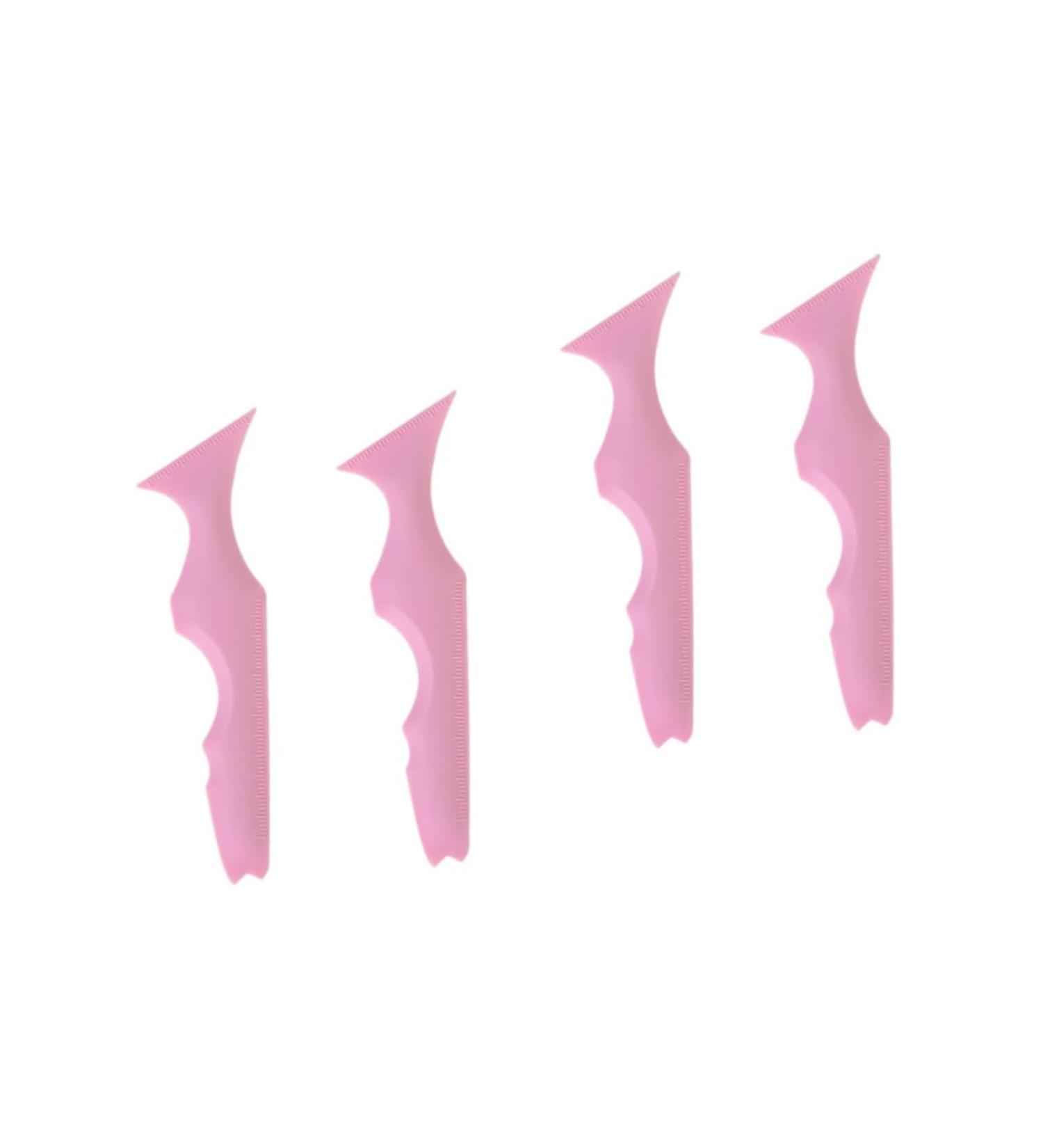 Baluue 4 Pcs Silicone Beauty Lipstick Drawing Aid Makeup Stencils Aid Eyeliner Stencil - Buy Online on GoSupps.com