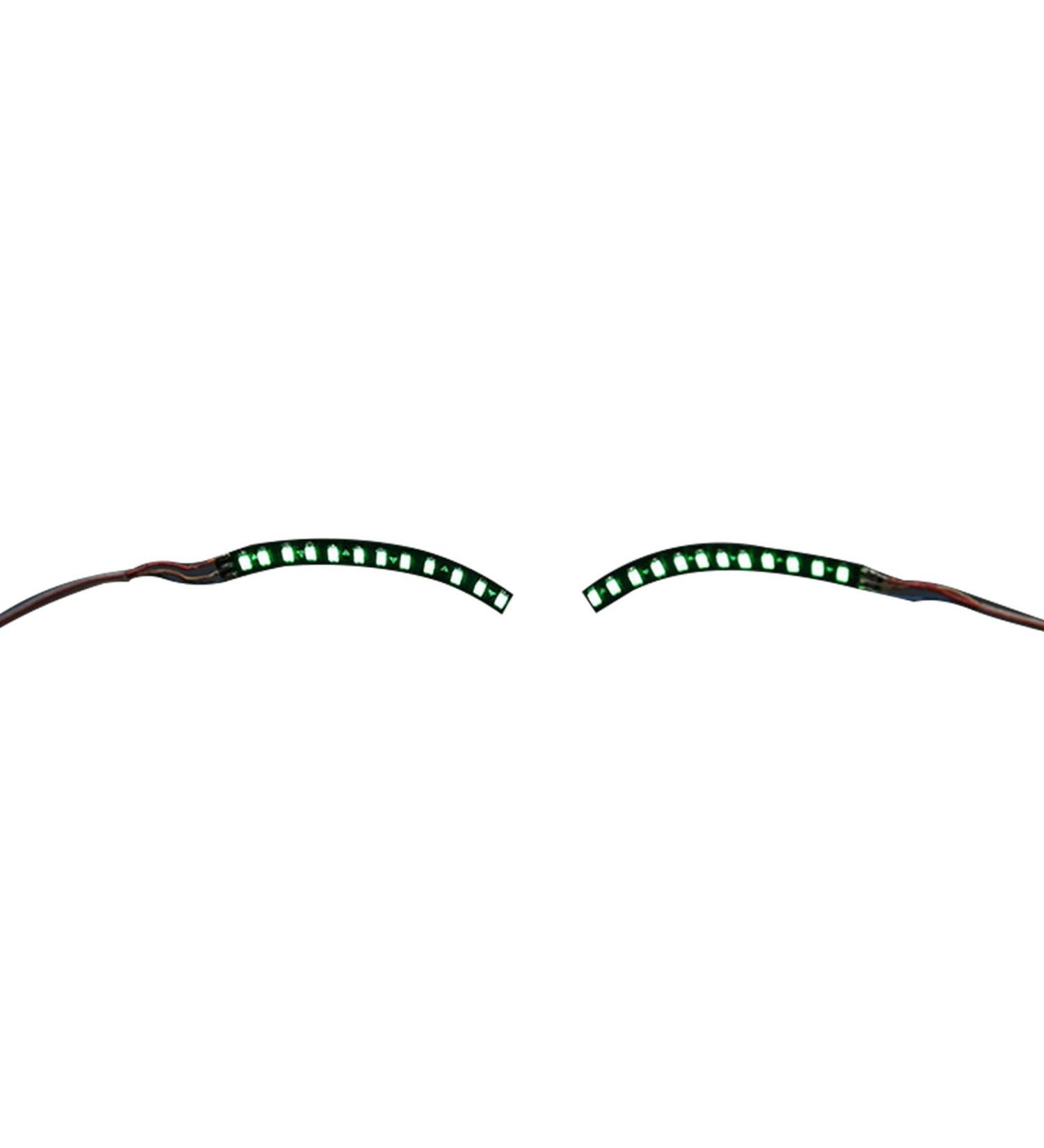 LED Eyelashes Light Safe Low Current Eye Friendly Light Up LED Eyelid Eyeliner Sticker Face Jewelry for Party Nightclub Stage Halloween Party Queen Essential (Green) - Buy Online on GoSupps.com