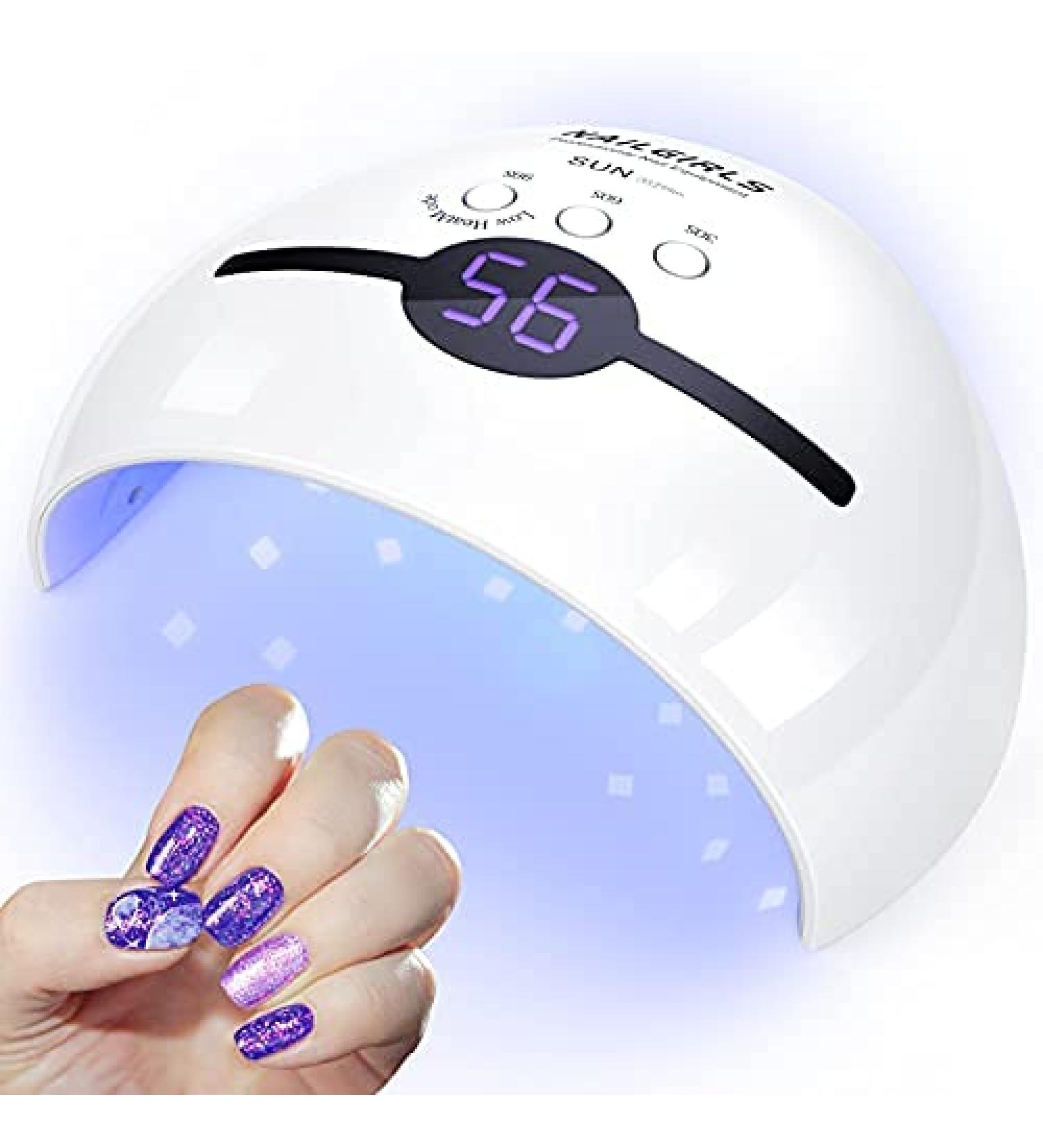 Buy Nailgirls 48W UV LED Nail Dryer - Smart Timer & LCD Display for Gel Nails | Best Nail Lamp for Home & Salon - Buy Online on GoSupps.com