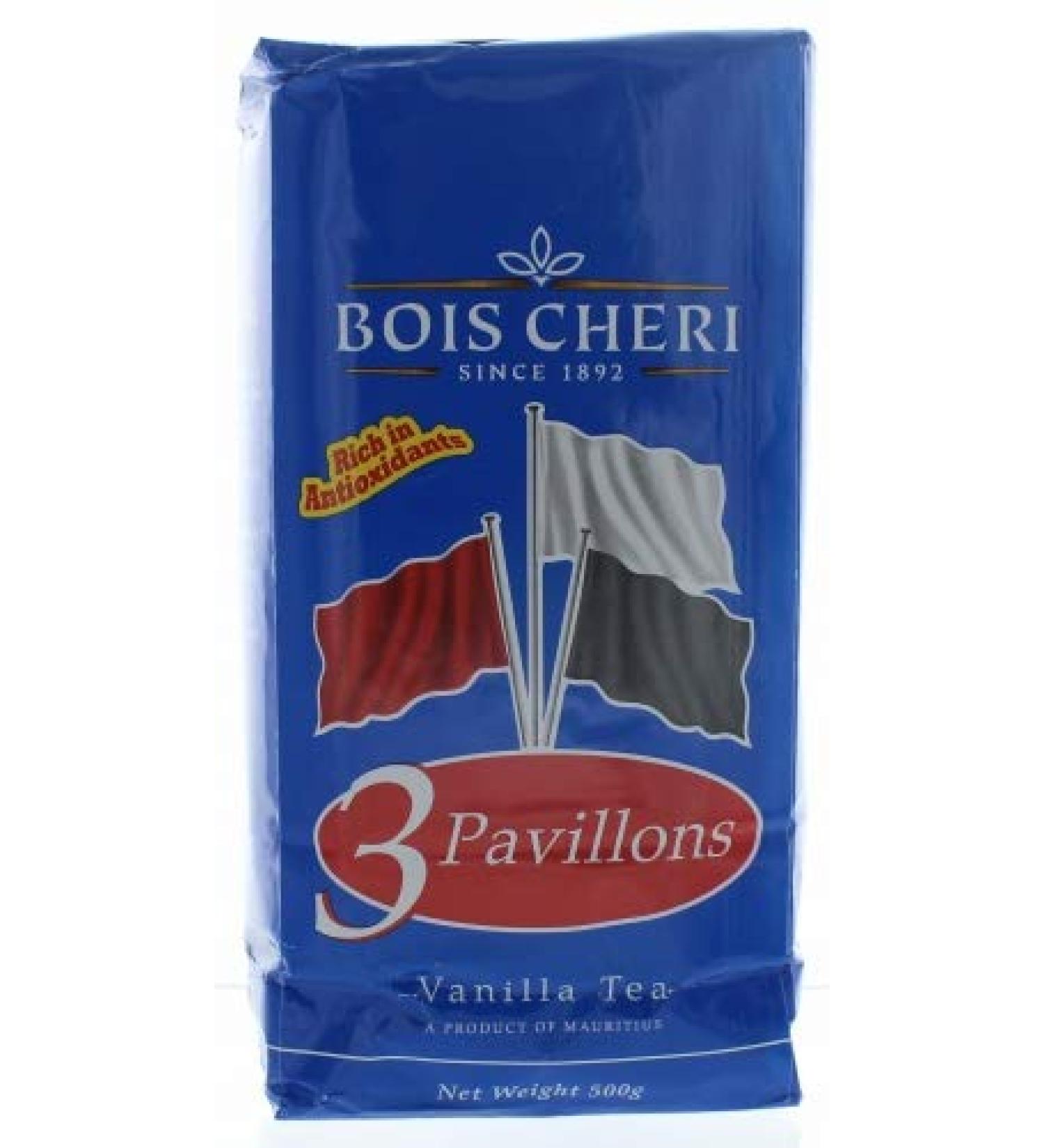 Bois Cheri Trois Pavilions (saveur vanille) 500g de th noir en vrac de Maurice