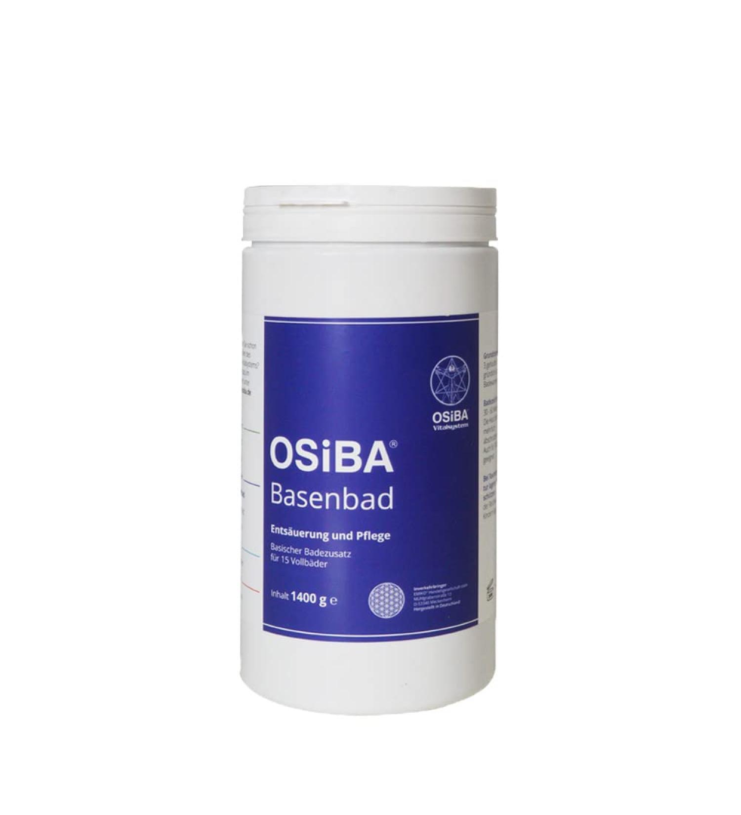 Emiko - Osiba Basenbad - Basic bathing additive - 1400g for 15 full baths - mineral bath additive for the gentle deacidification when bathing