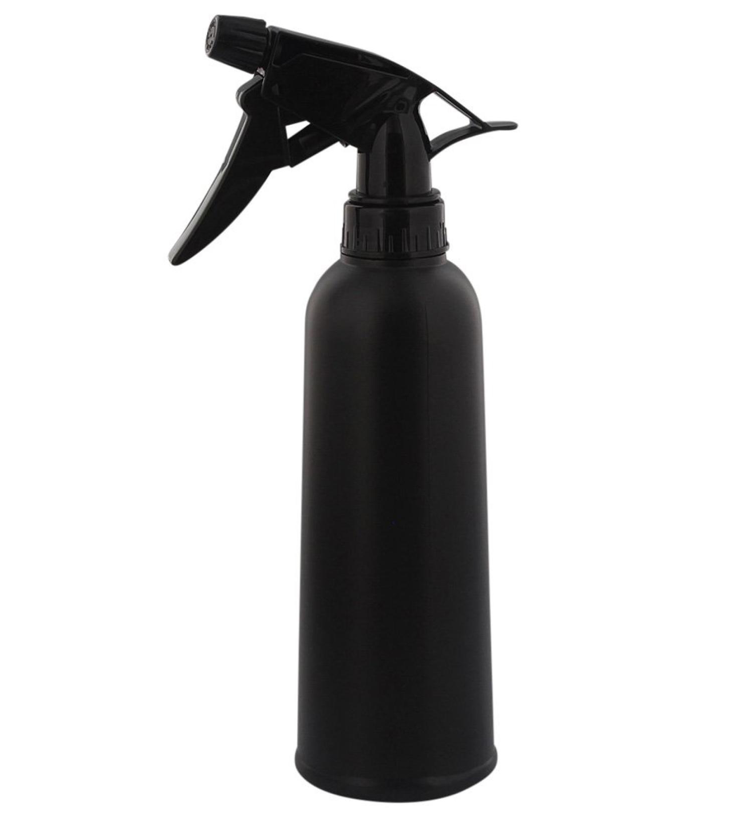 Kosmetex 350ml Black Matt Spray Bottle with Atomizer Empty Cosmetic Bottle for Travel & Home Use - Buy Online on GoSupps.com