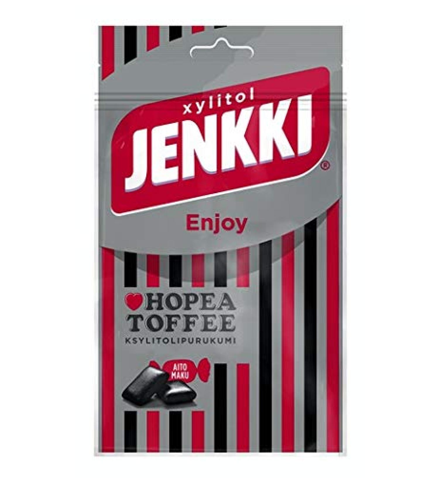 Cloetta Jenkki Xylitol Hopea Toffee Chewing Gum, 10 Packs of 70 g