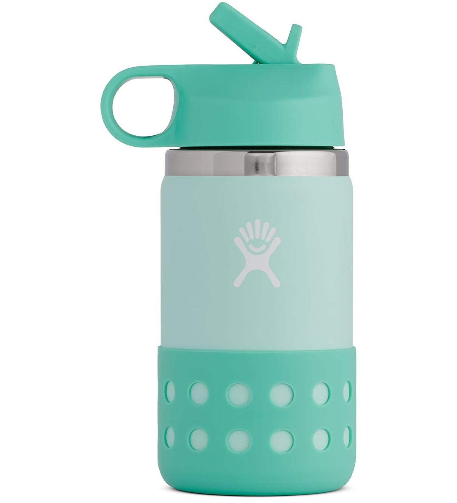Hydro Flask Kids Wide Mouth Straw Lid and Boot - Honeydew - 12 Oz Paradise - Buy Online on GoSupps.com