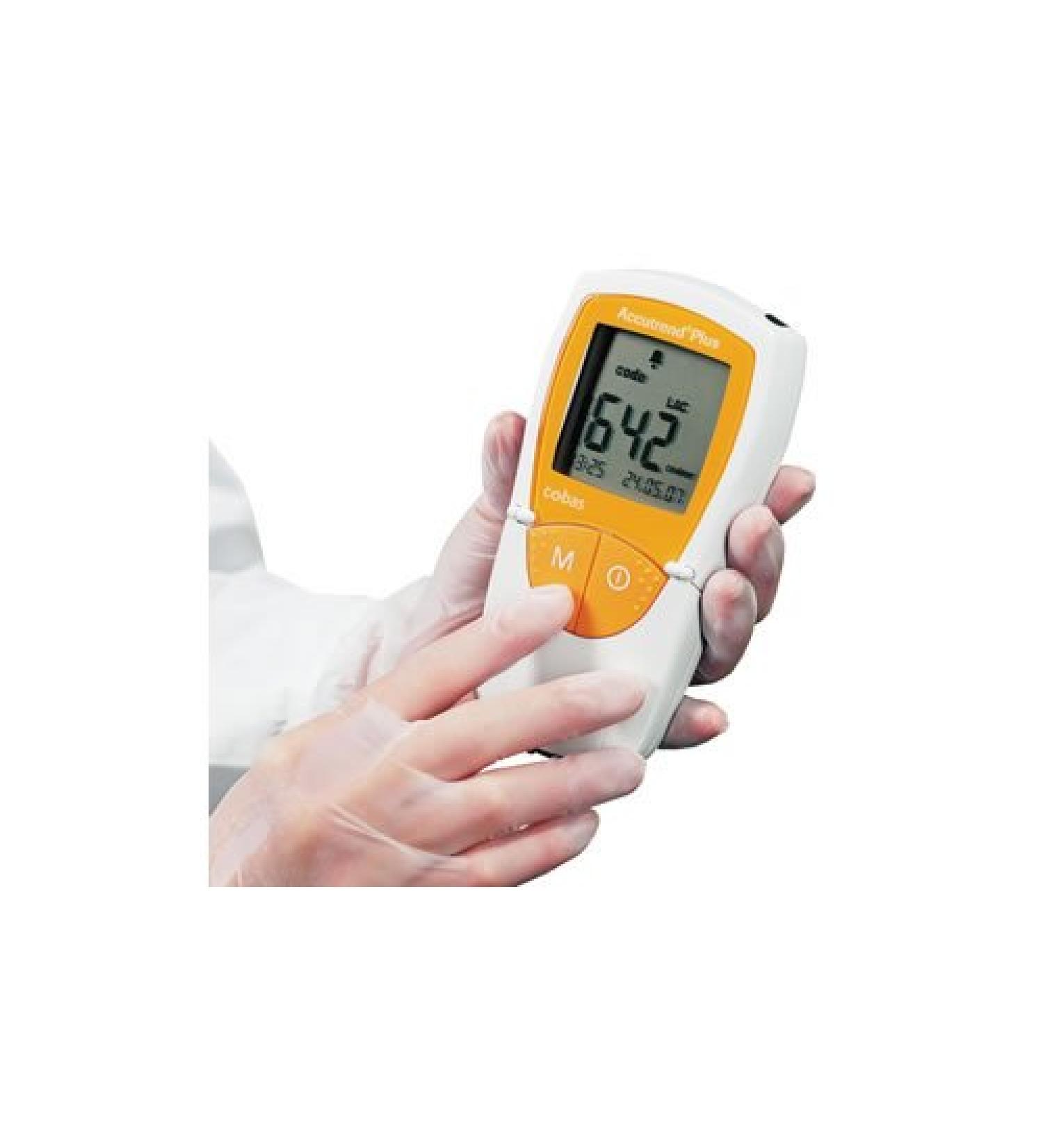 Accutrend Plus blood glucose and cholesterol meter including test strips