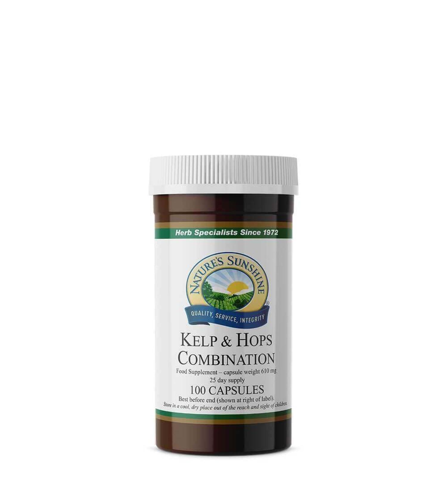 Nature's Sunshine Kelp & Hops Combination (100 capsules)