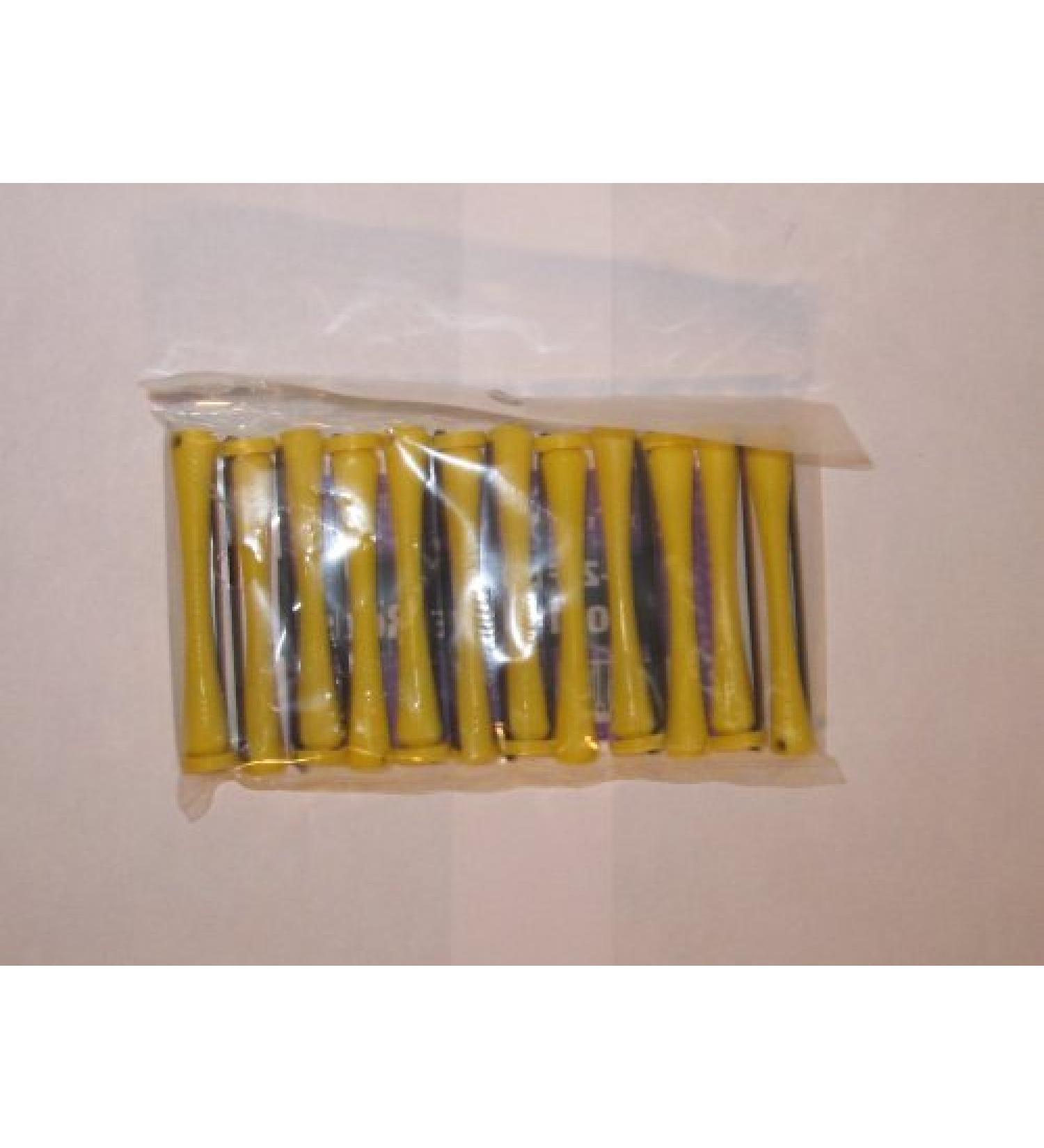 Perm Rods Short Yellow Lot of 1 Dozen